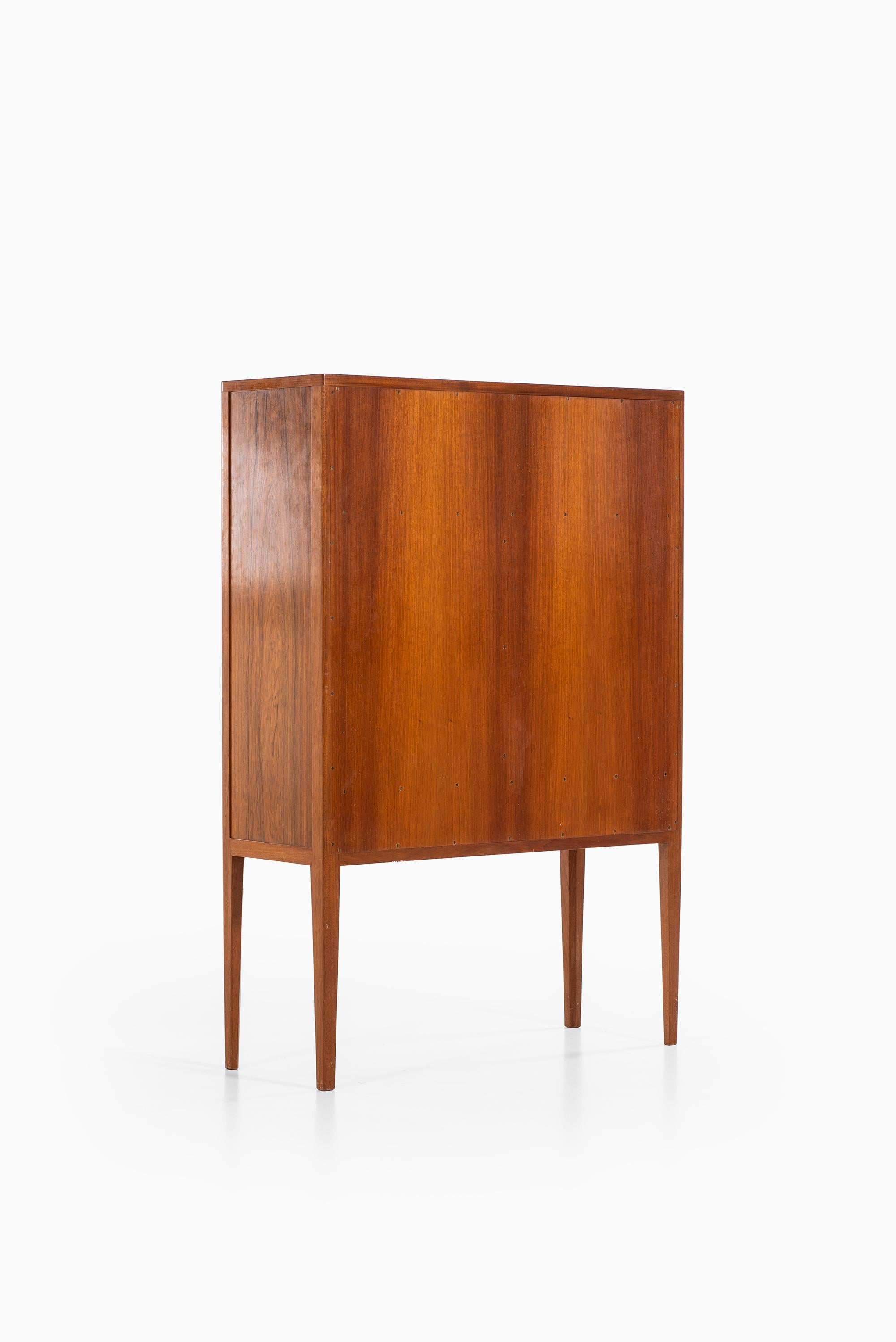 Unique Cabinet in Rosewood and Brass Produced in Sweden 5