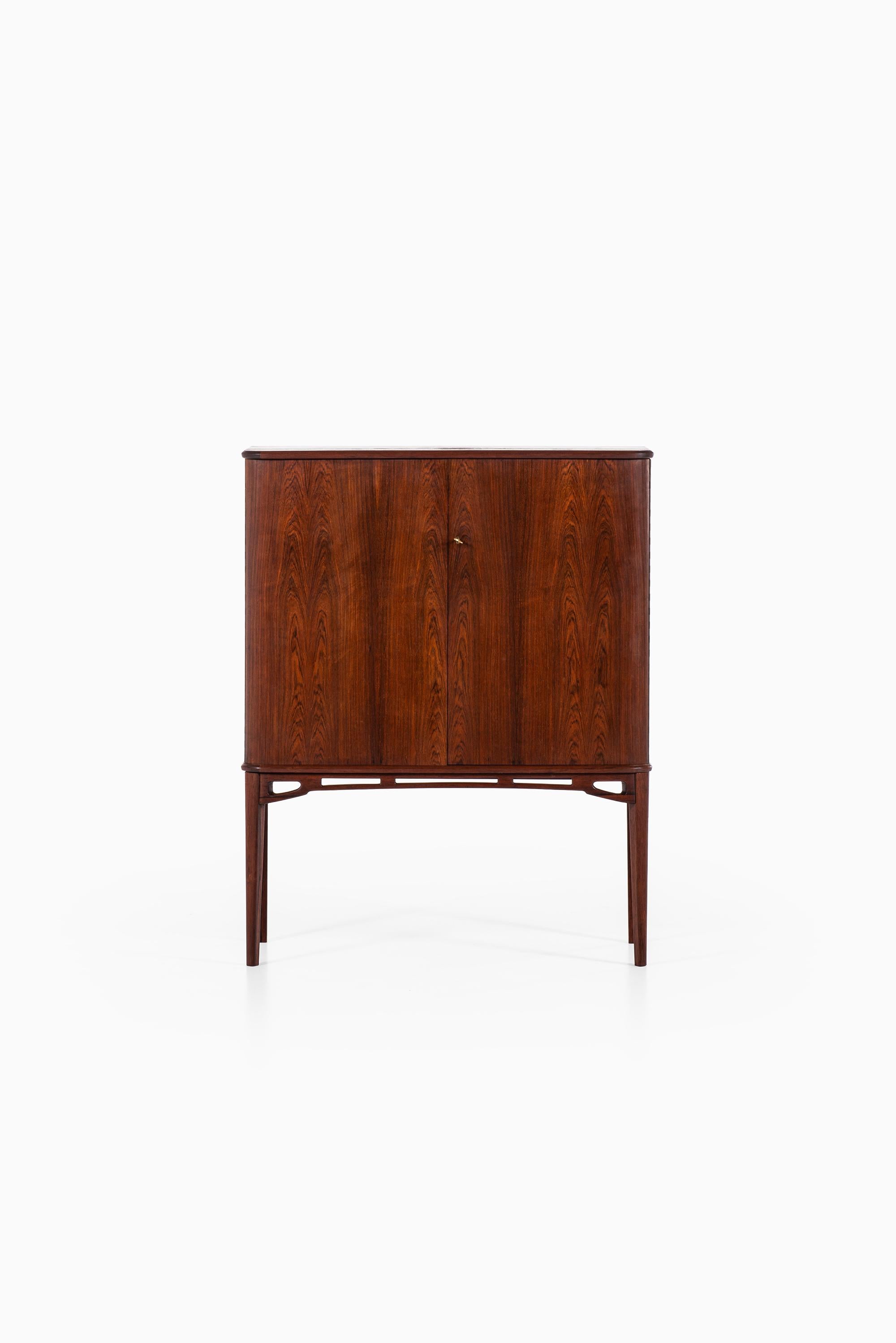 Unique cabinet in rosewood. Produced in Sweden.