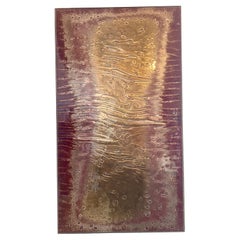 Unique California Design Glass Wall Hanging Plaque by Anna Cabo