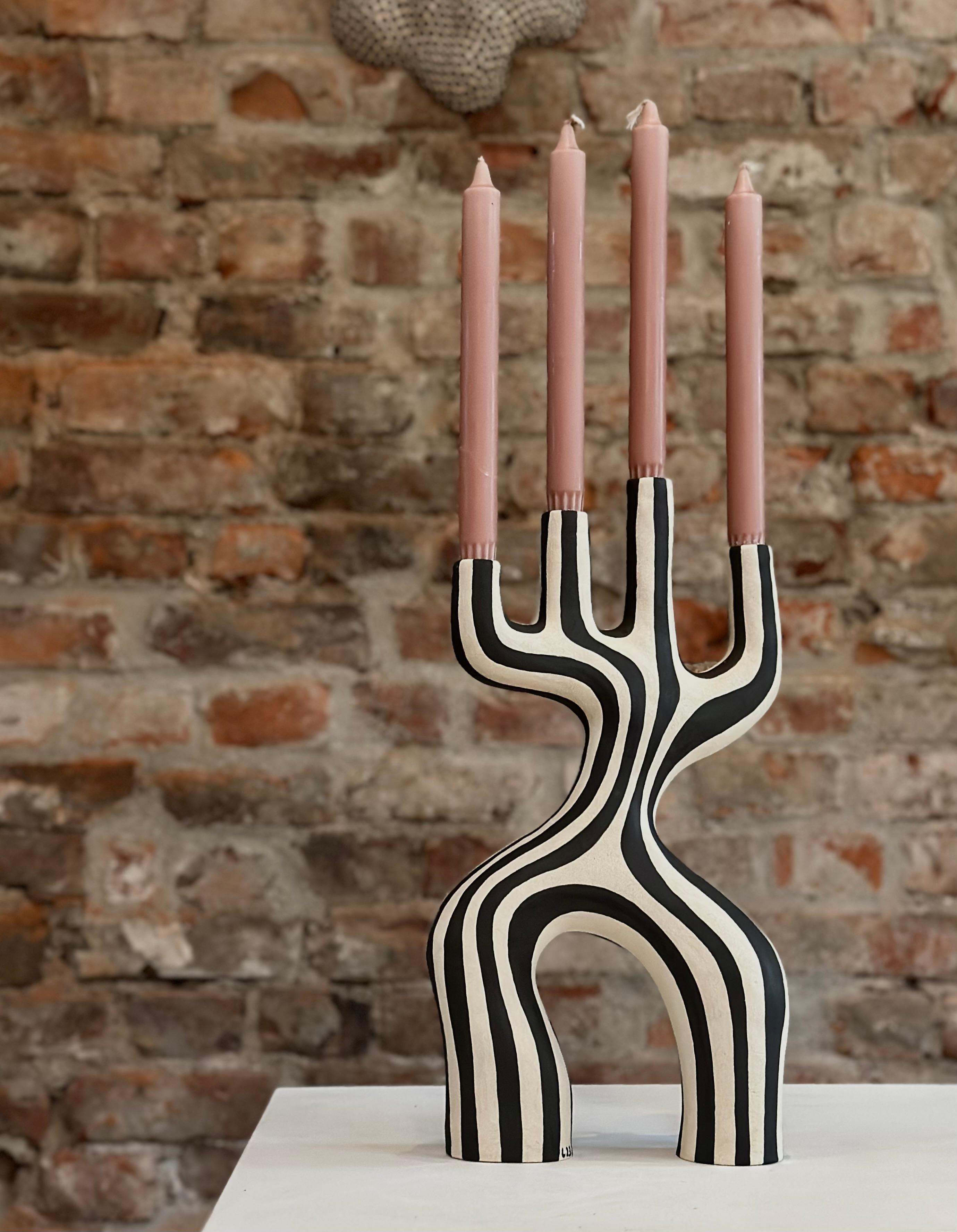 Scandinavian Modern Unique candle holder by Norwegian artist Jossolini