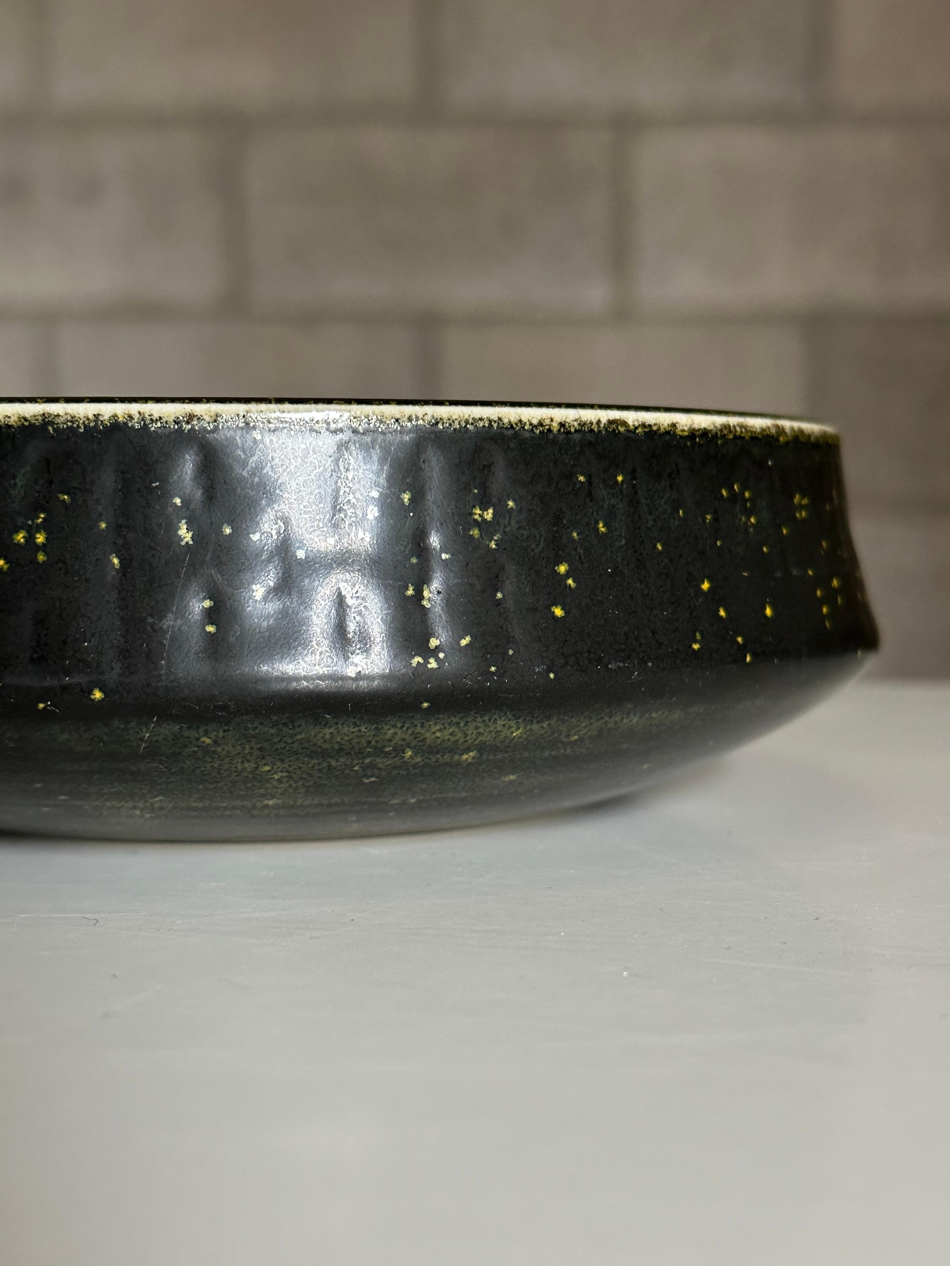 Mid-Century Modern Unique Carl Harry Stålhane for Rörstrand Atelje Bowl, 1950s For Sale