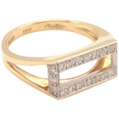Unique Cartier Gold and Diamond Ring