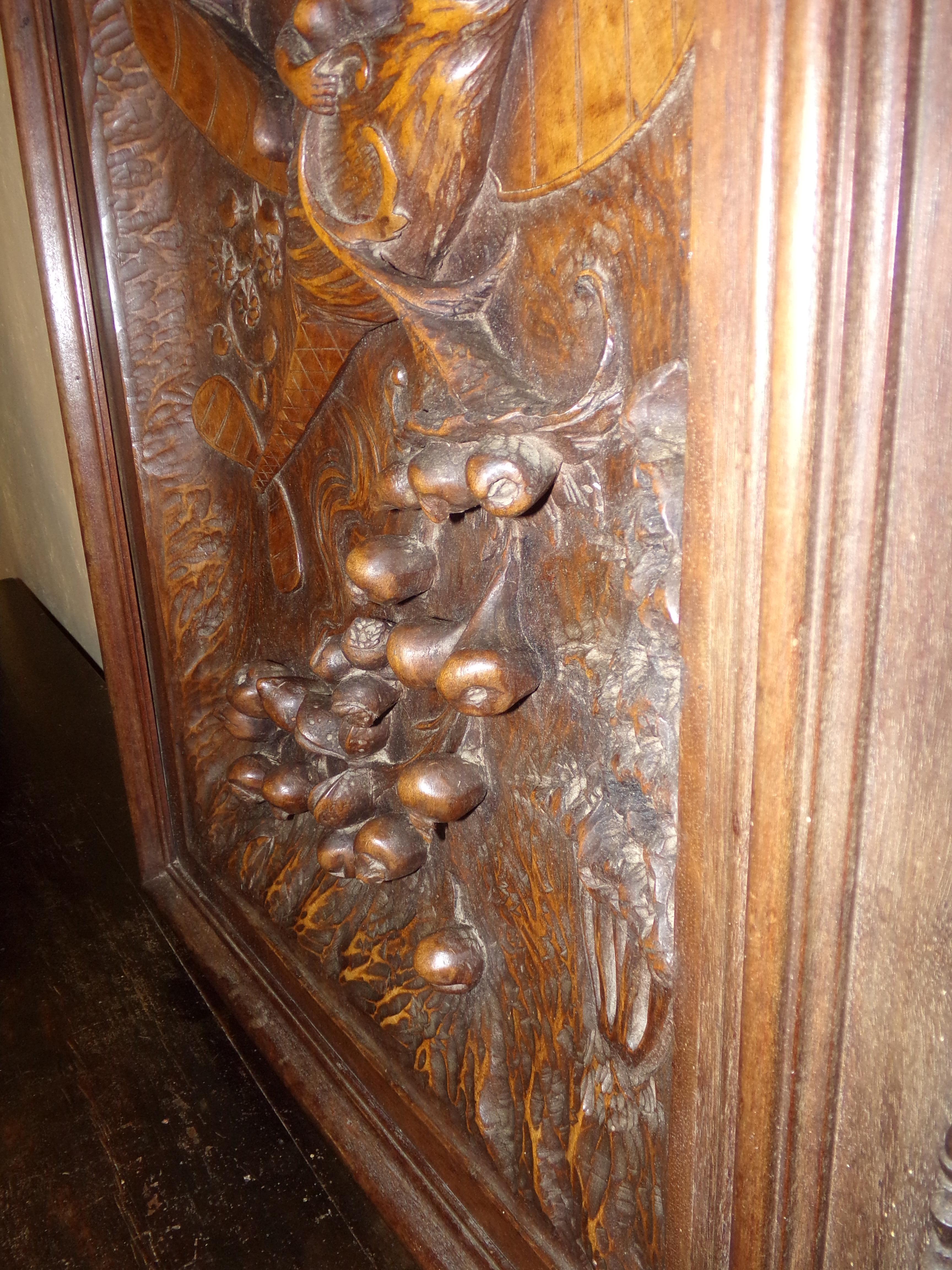 Unique Carved Door Depicting the Future of Flight, circa 1906 For Sale 2