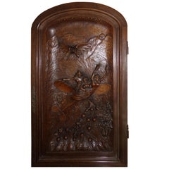 Unique Carved Door Depicting the Future of Flight, circa 1906