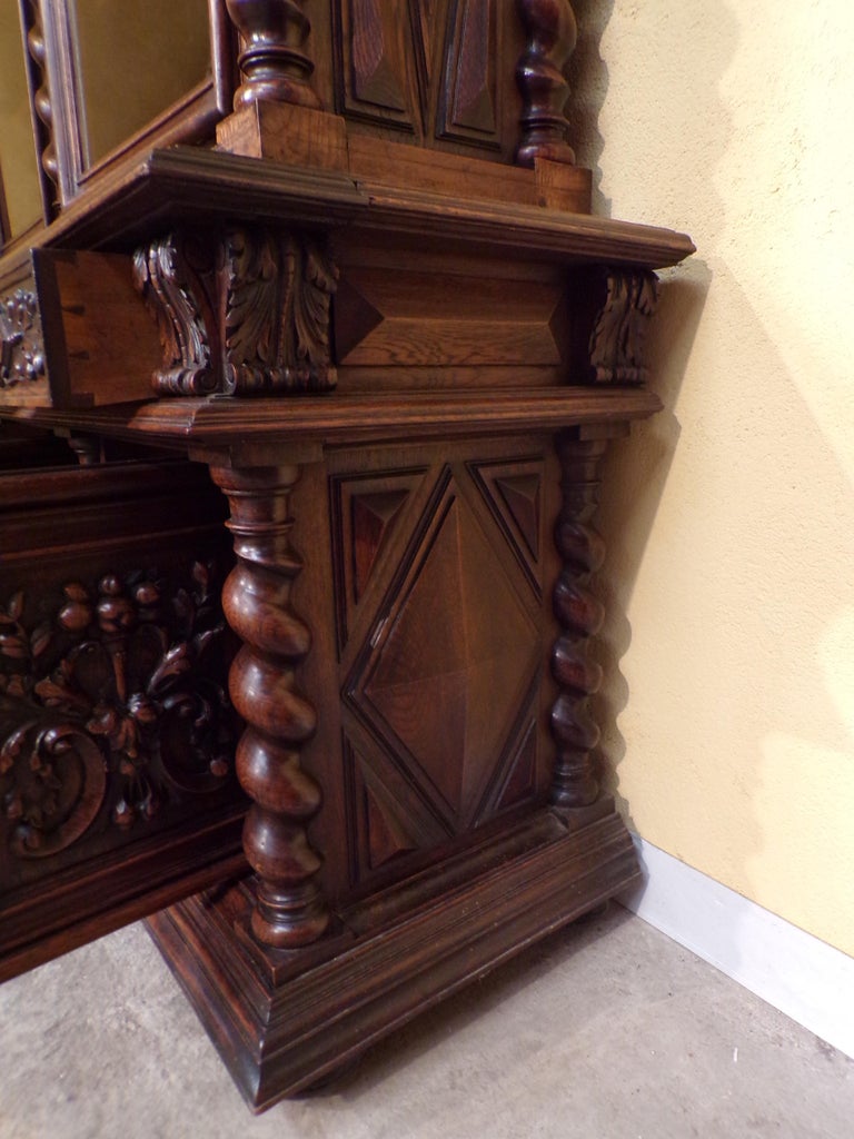 Unique Carved Oak Bookcase with Royal Connections For Sale at 1stDibs french connection handbags