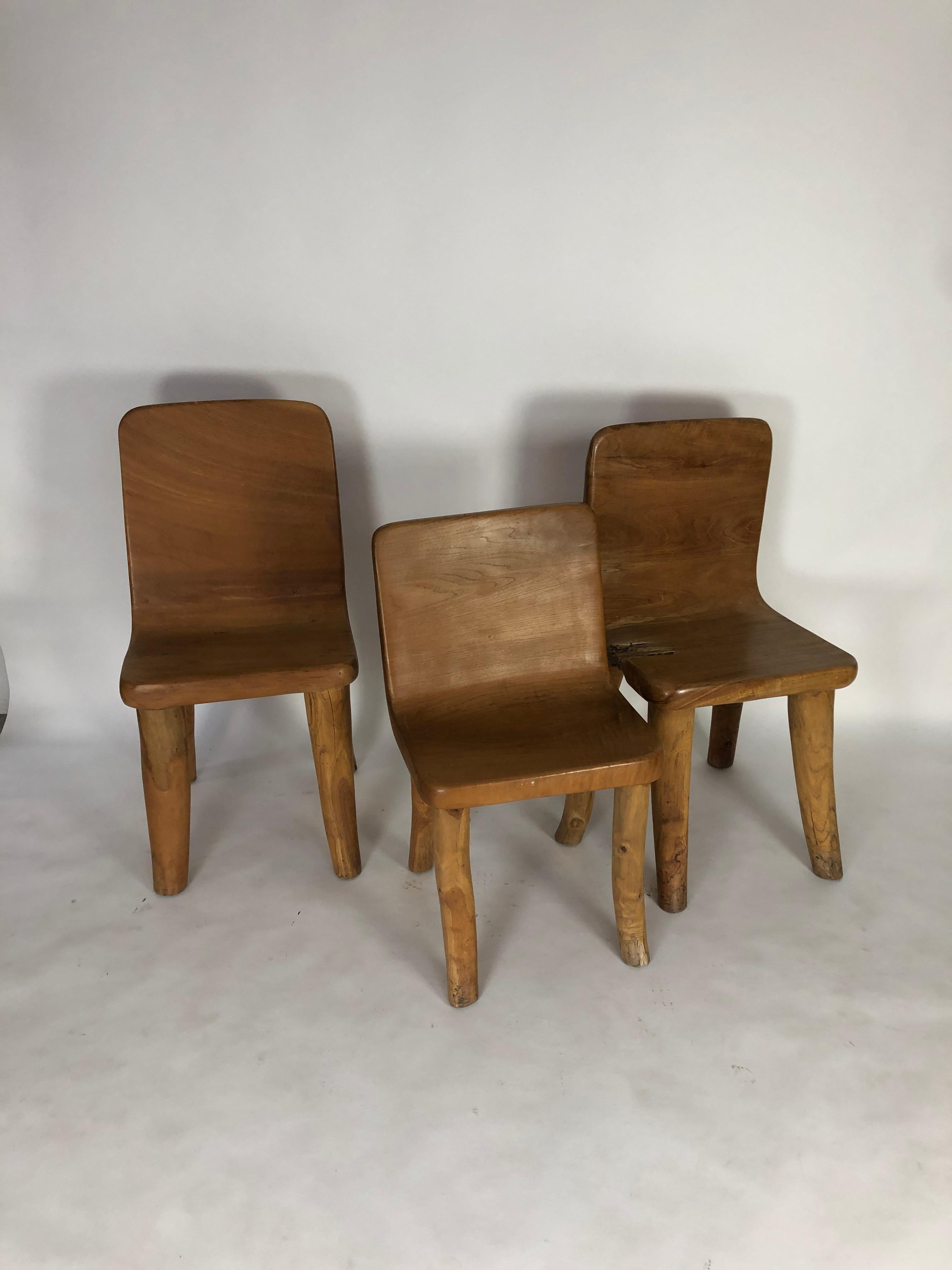 Unique Carved Teak Chair #1 2