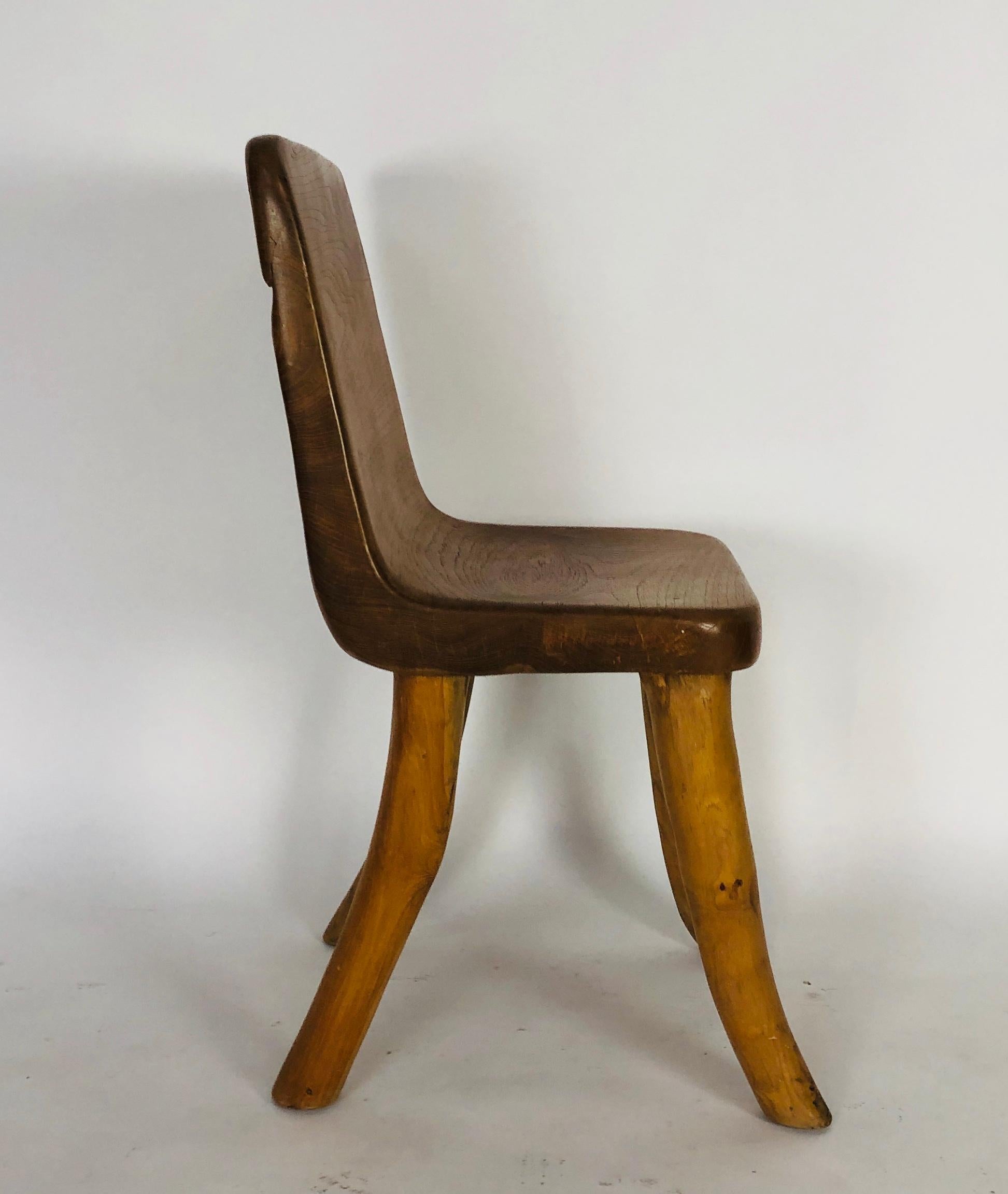 Unique Carved Teak Chair #2 2