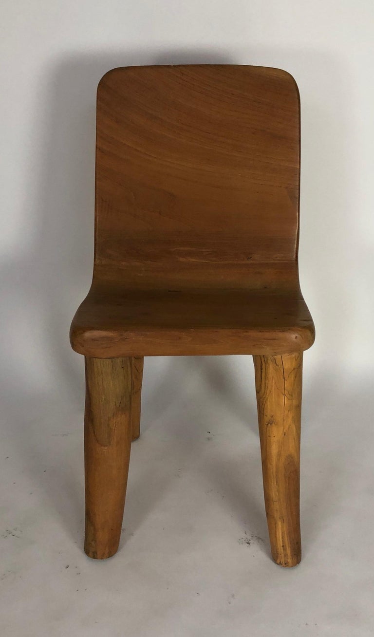 Unique Carved Teak Chair #3 For Sale at 1stdibs