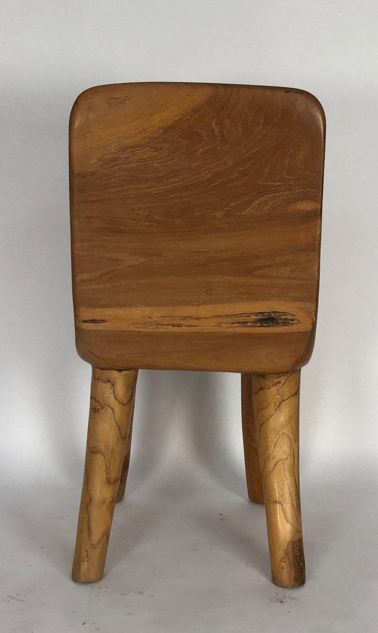 Unique Carved Teak Chair #3 For Sale at 1stdibs