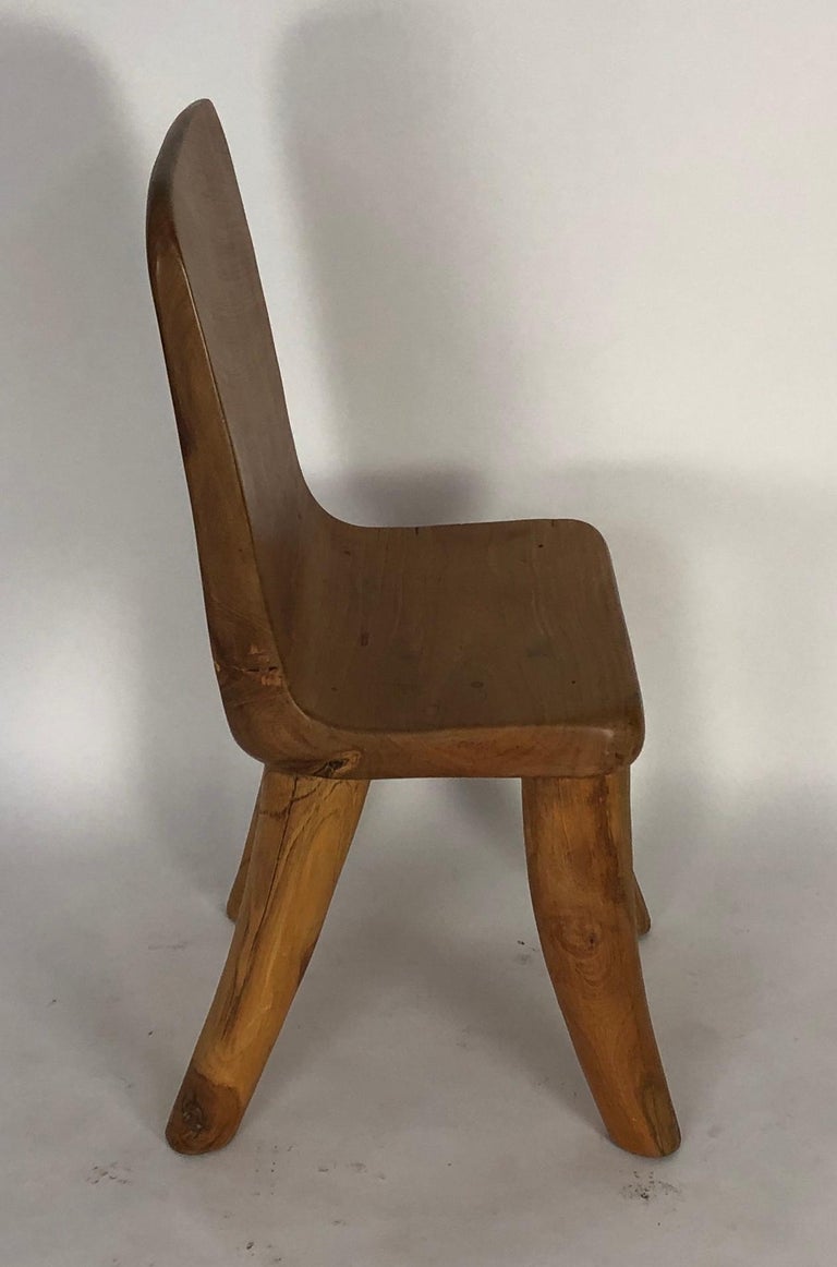 Unique Carved Teak Chair #3 For Sale at 1stdibs