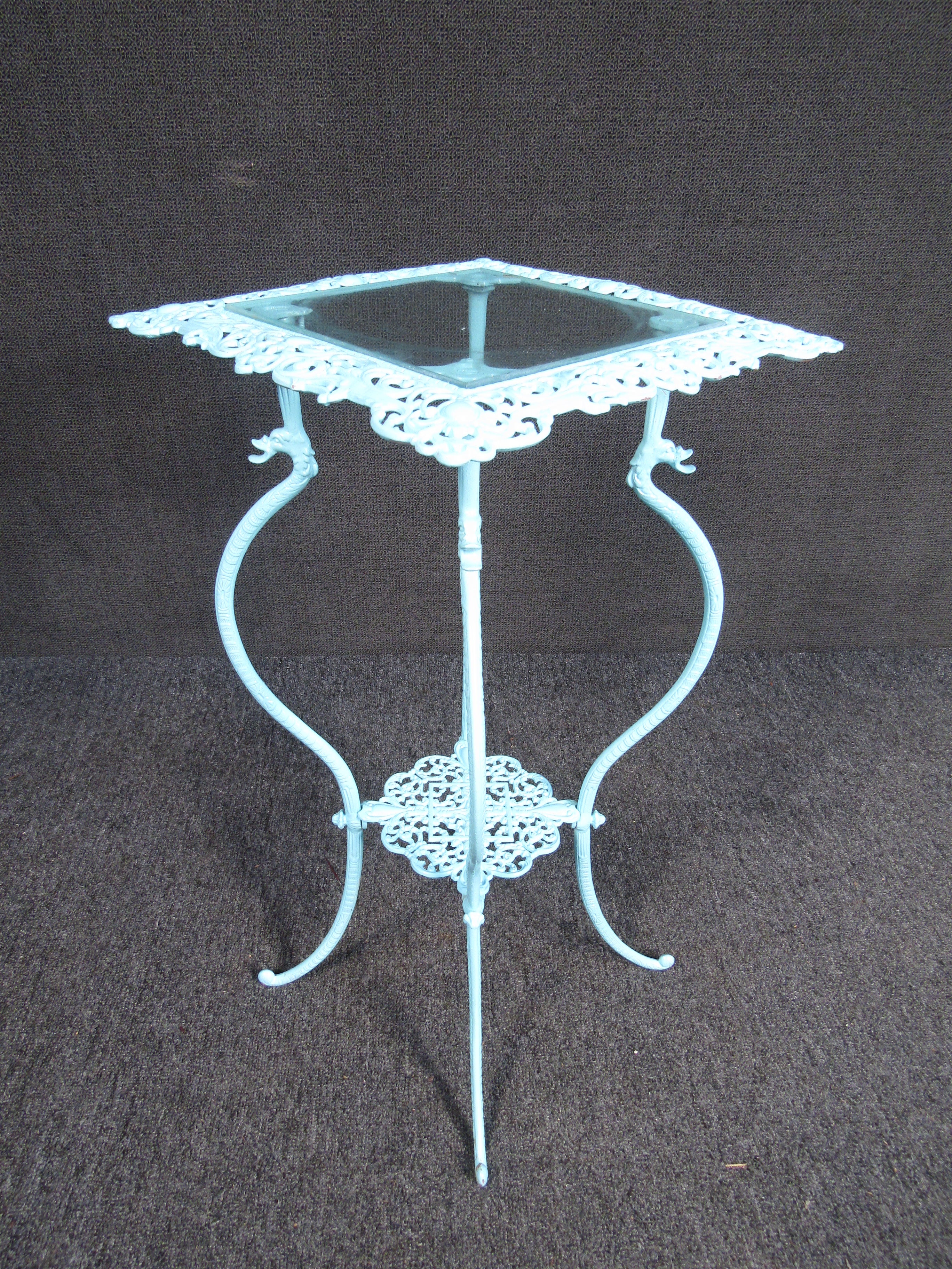 Unique Cast Iron Side Table