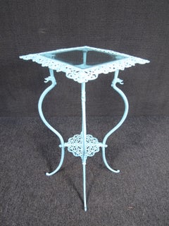 Unique Cast Iron Side Table