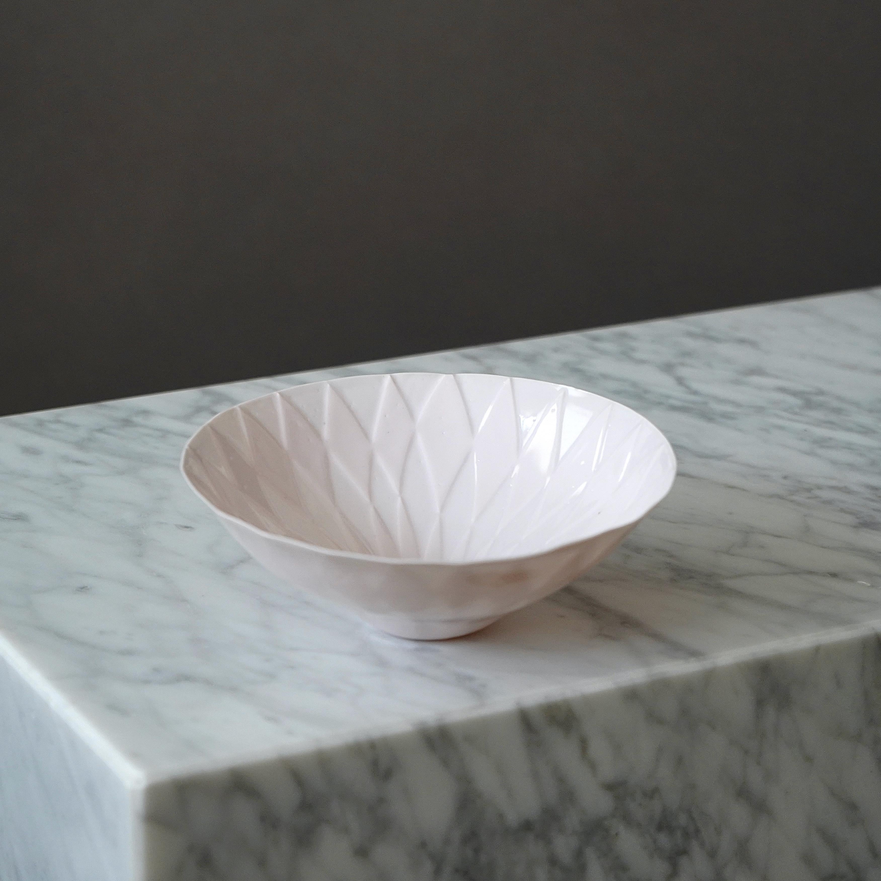 Unique Ceramic Bowl by Aune Siimes. Arabia, Finland, 1950s. 1