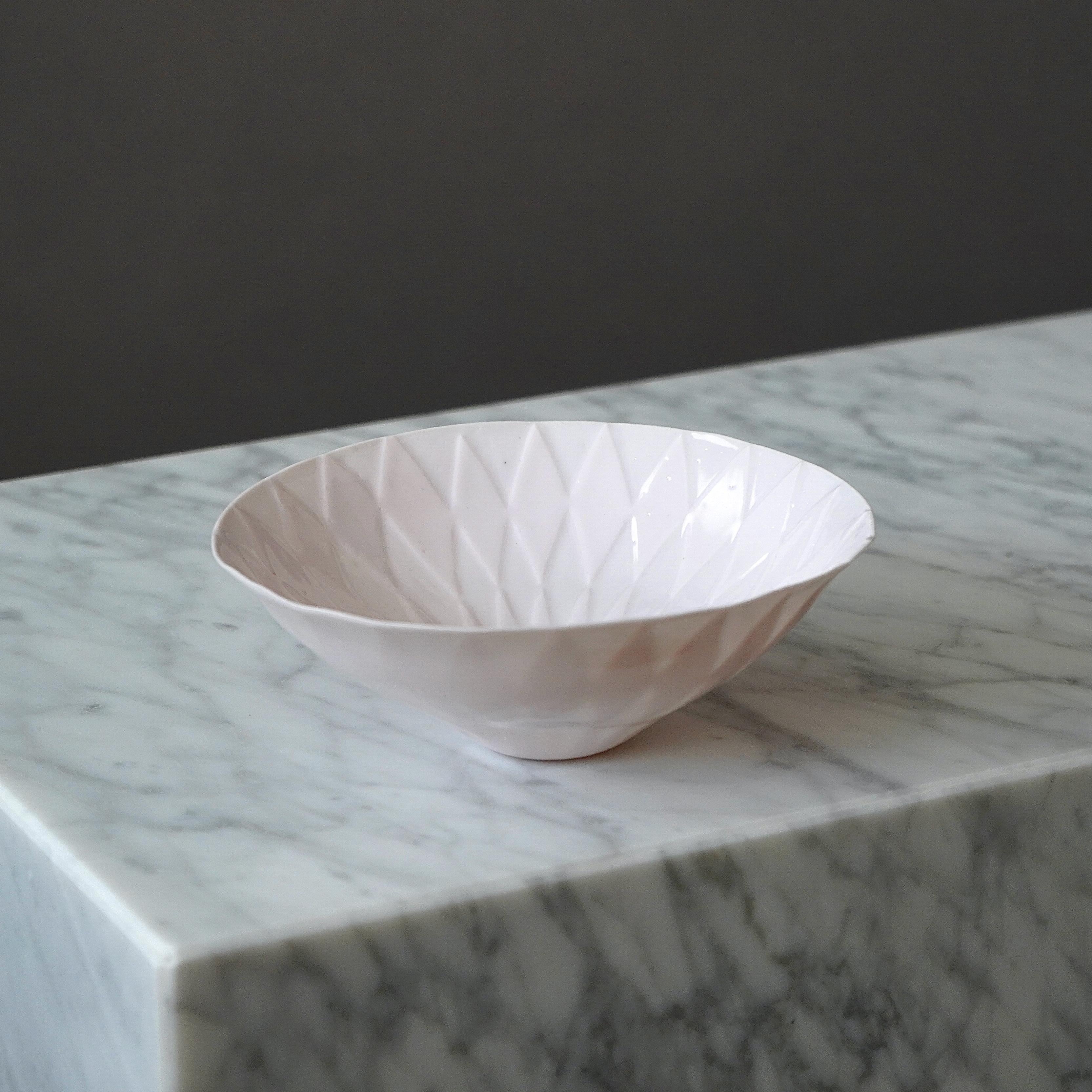 Unique Ceramic Bowl by Aune Siimes. Arabia, Finland, 1950s. 2