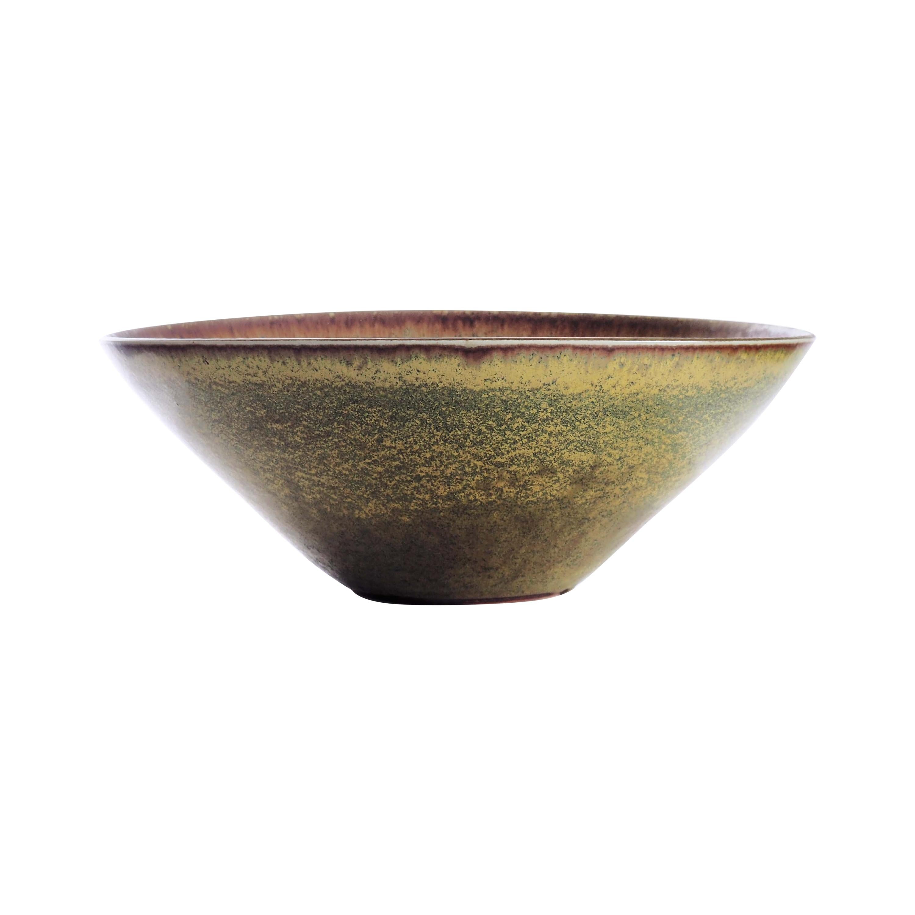 Unique Ceramic Bowl by Carl-Harry Stålhane for Rörstrand, Sweden