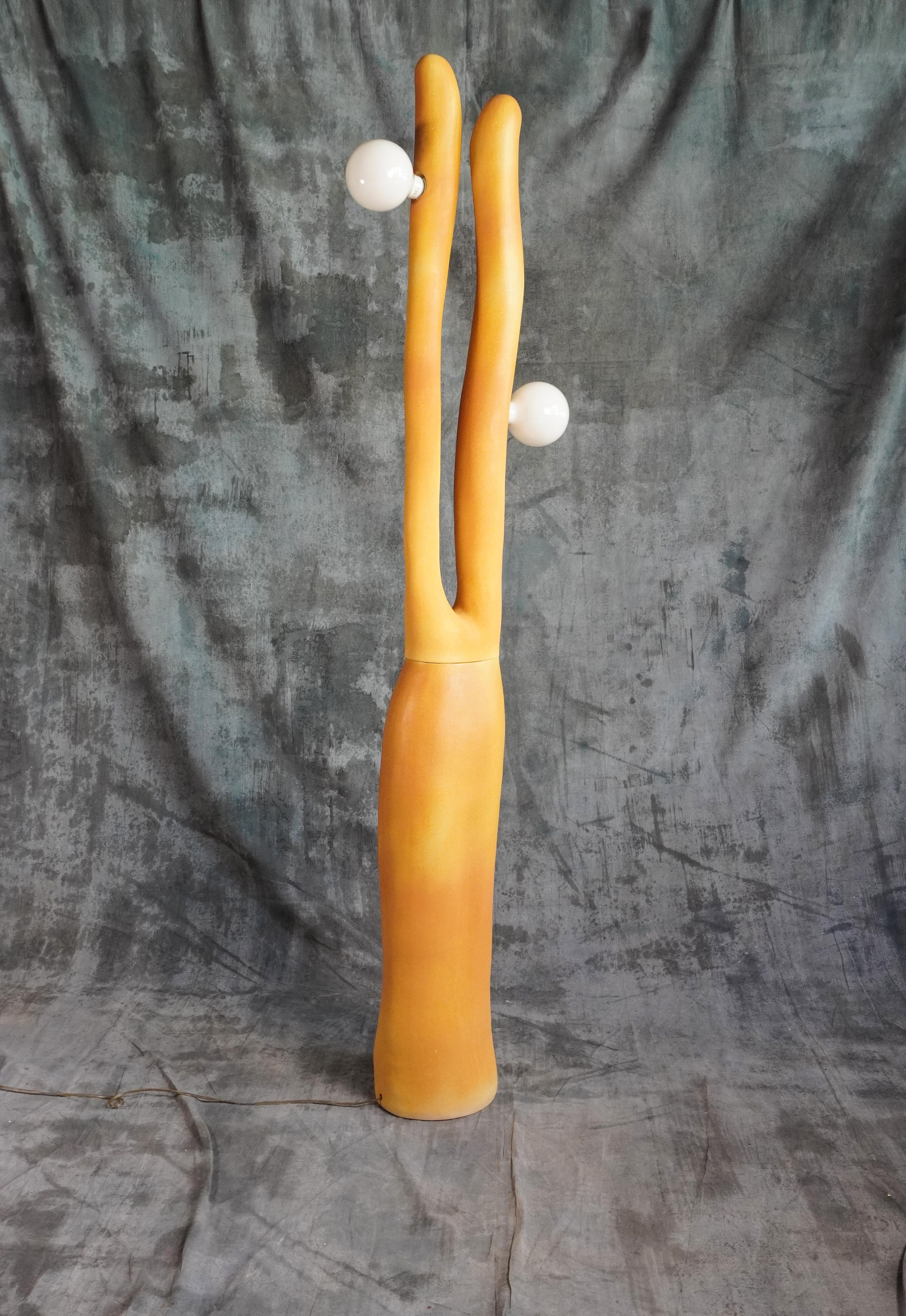 Unique ceramic floor lamp Sprouts by Jan Ernst
Dimensions: W 40 x D 30 x H 200 cm
Materials: Stoneware

Glazed to client specification.
Other dimensions available

The Origin Collection is a collaboration between Jan Ernst and Colin Braye.