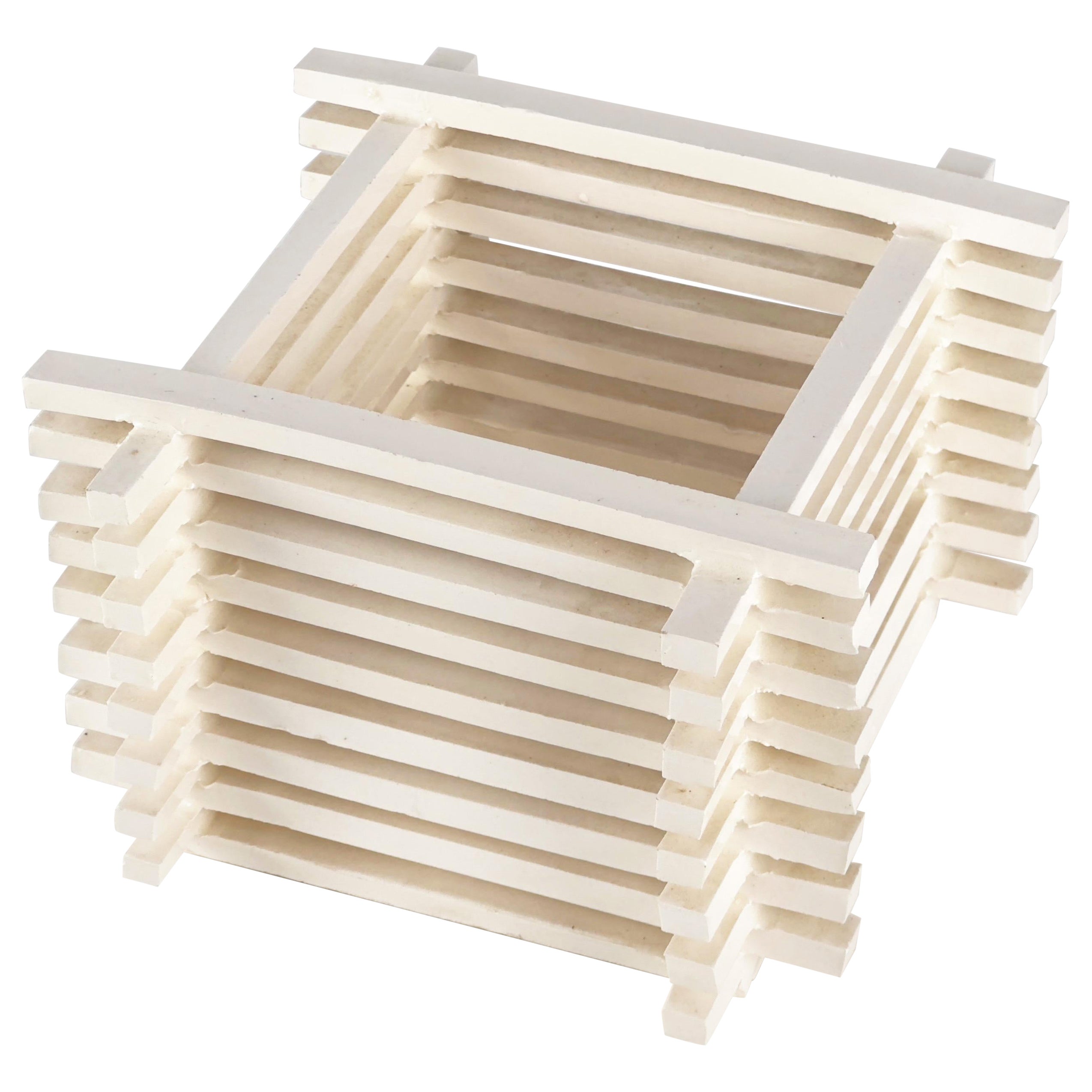 Vase architectural unique émaillé en céramique en vente