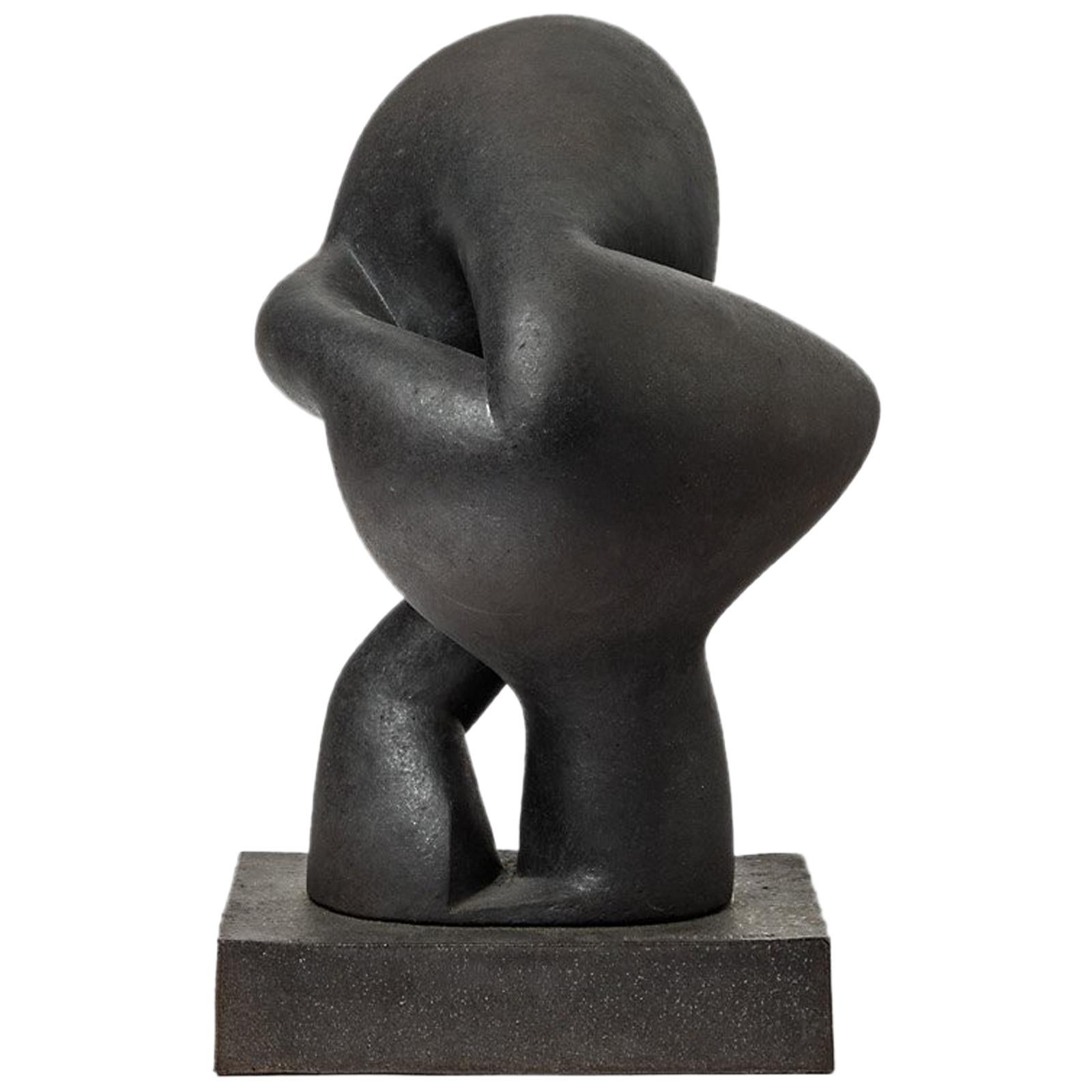 Unique Ceramic Sculpture by Pierre Martinon, circa 2000 For Sale