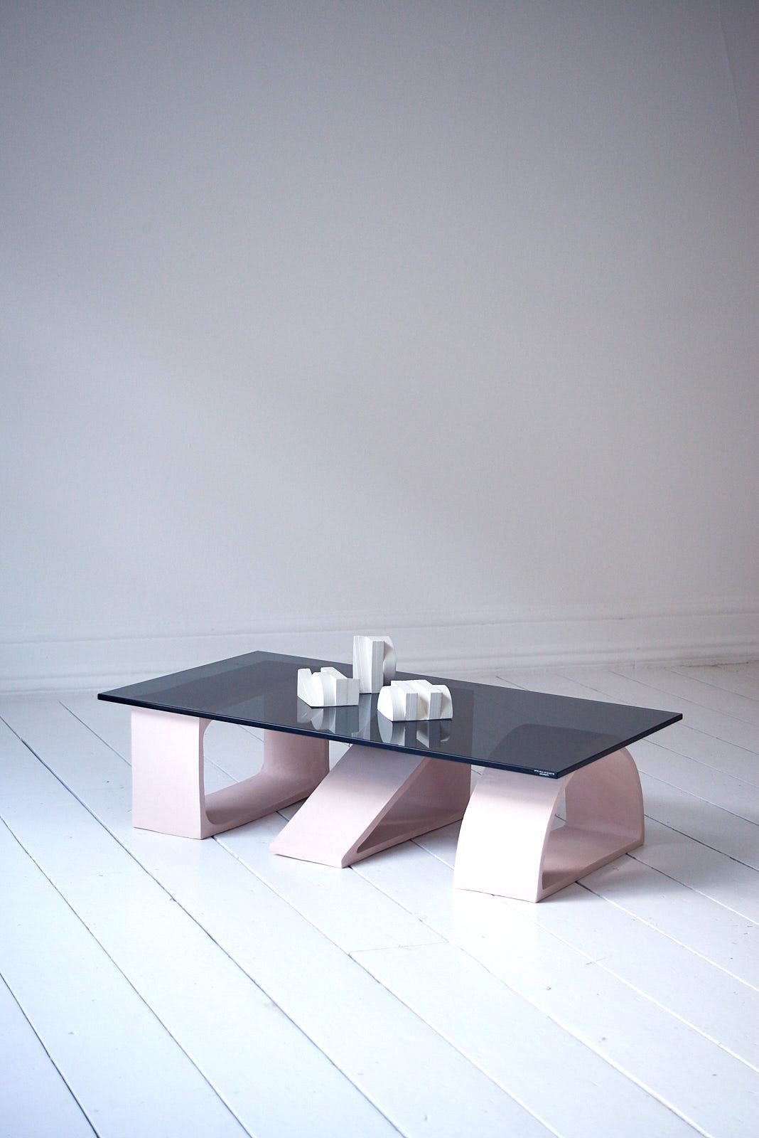 Contemporary Unique Ceramic Side Table by Theodora Alfredsdottir