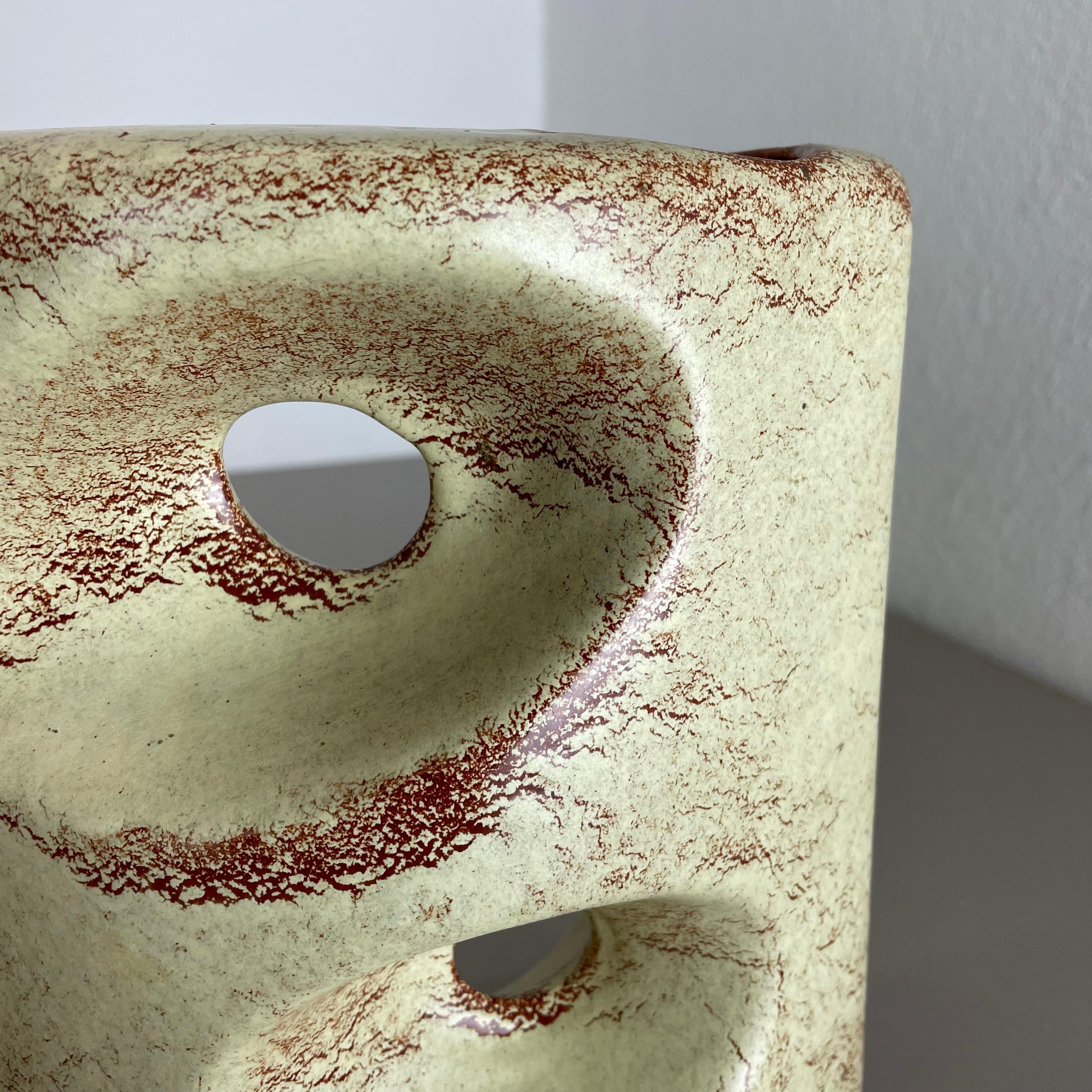 Ceramica Vaso unico in ceramica Studio Pottery di Bertoncello Schiavon Ceramics, Italia anni '70 in vendita