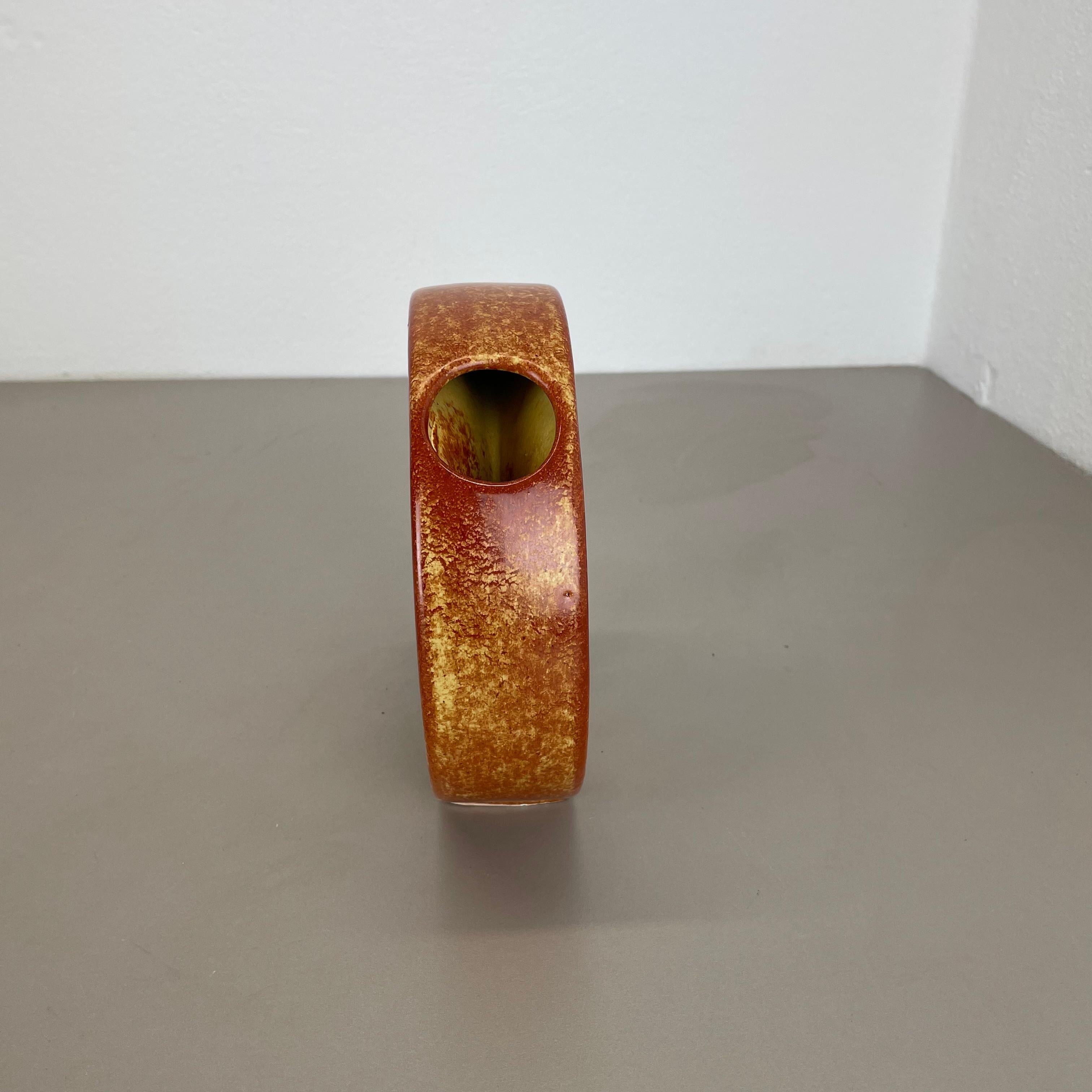 Vaso unico in ceramica Studio Pottery di Bertoncello Schiavon Ceramics, Italia anni '70 in vendita 3