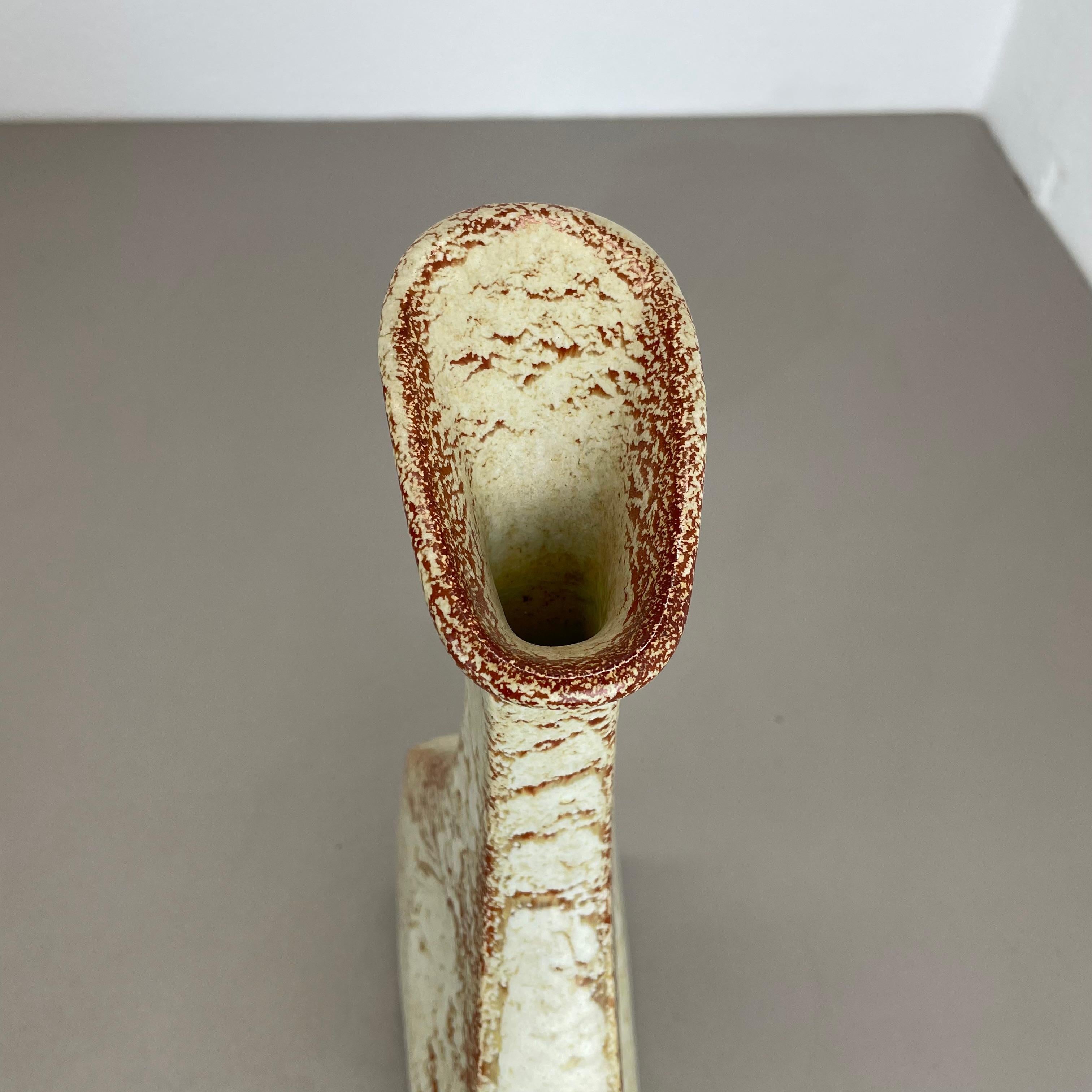 Vaso unico in ceramica Studio Pottery di Bertoncello Schiavon Ceramics, Italia anni '70 in vendita 4