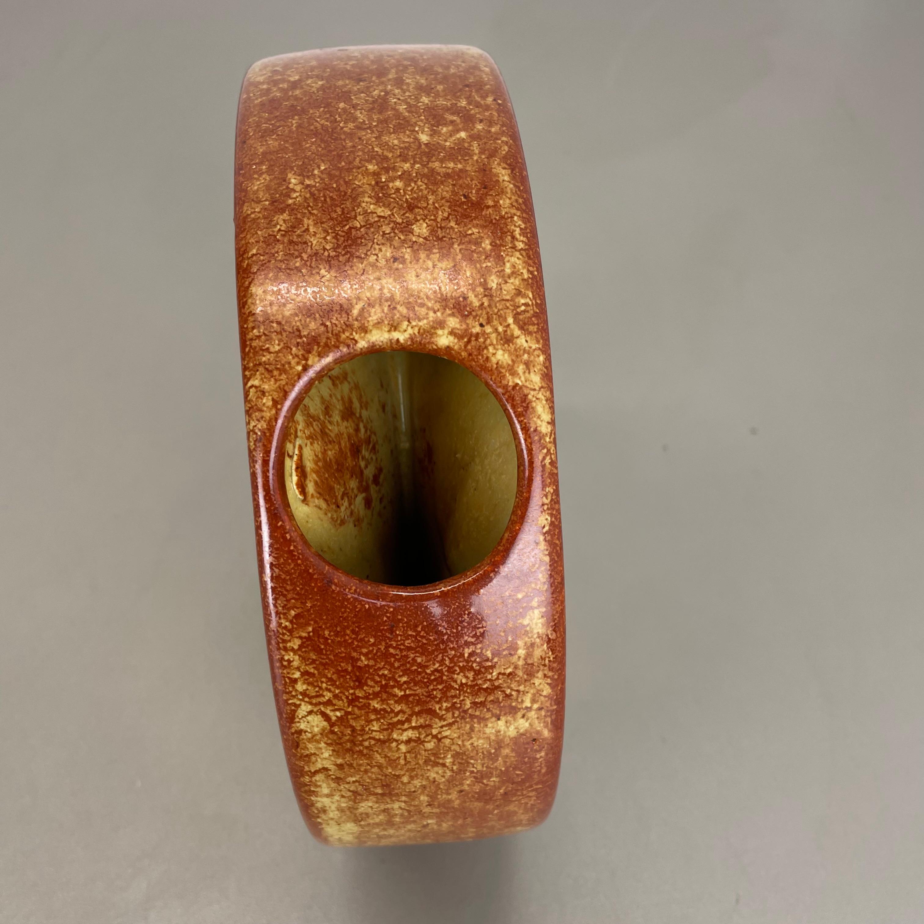 Vaso unico in ceramica Studio Pottery di Bertoncello Schiavon Ceramics, Italia anni '70 in vendita 5