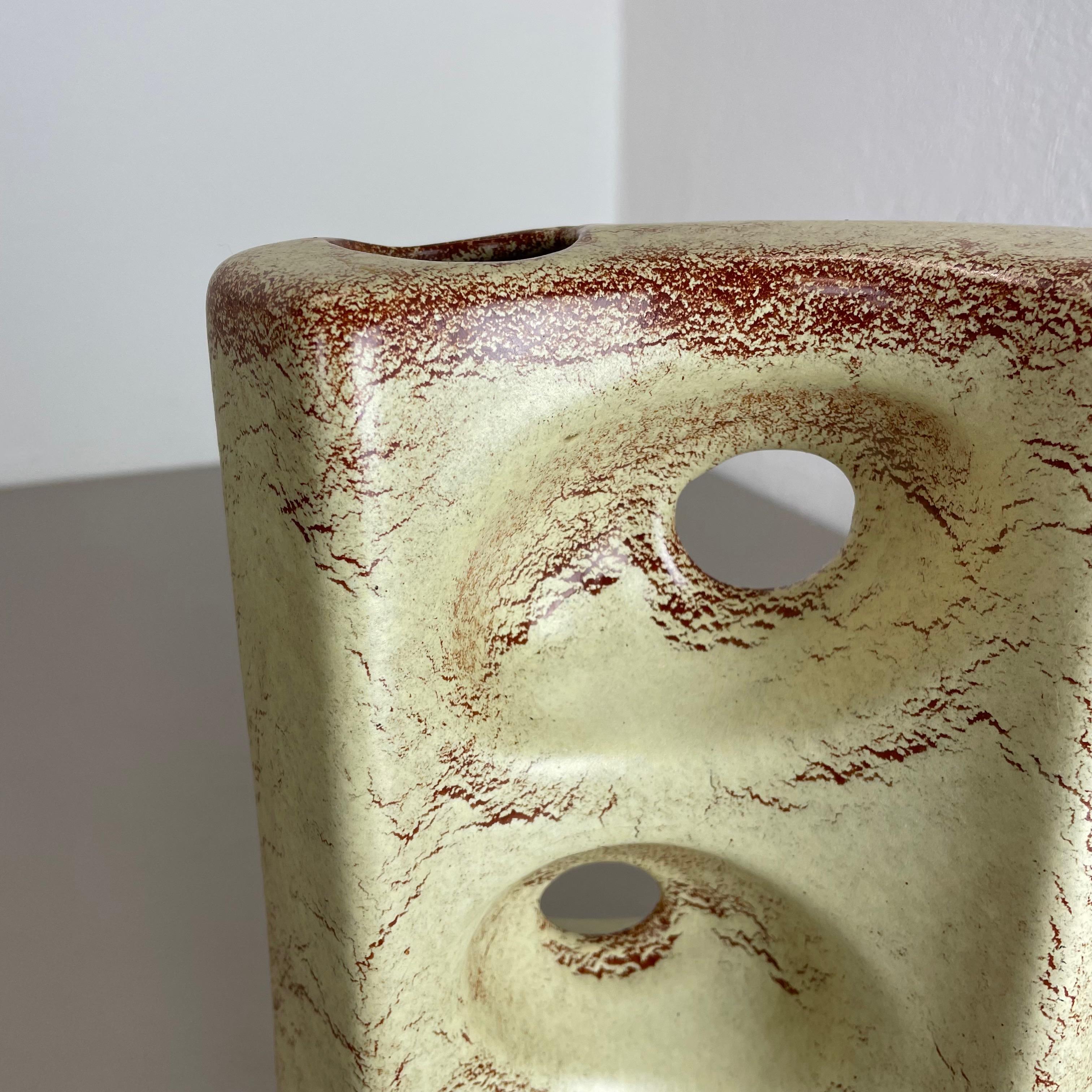 Vase unique en céramique de studio par Bertoncello Schiavon Ceramics, Italie, années 1970 en vente 9