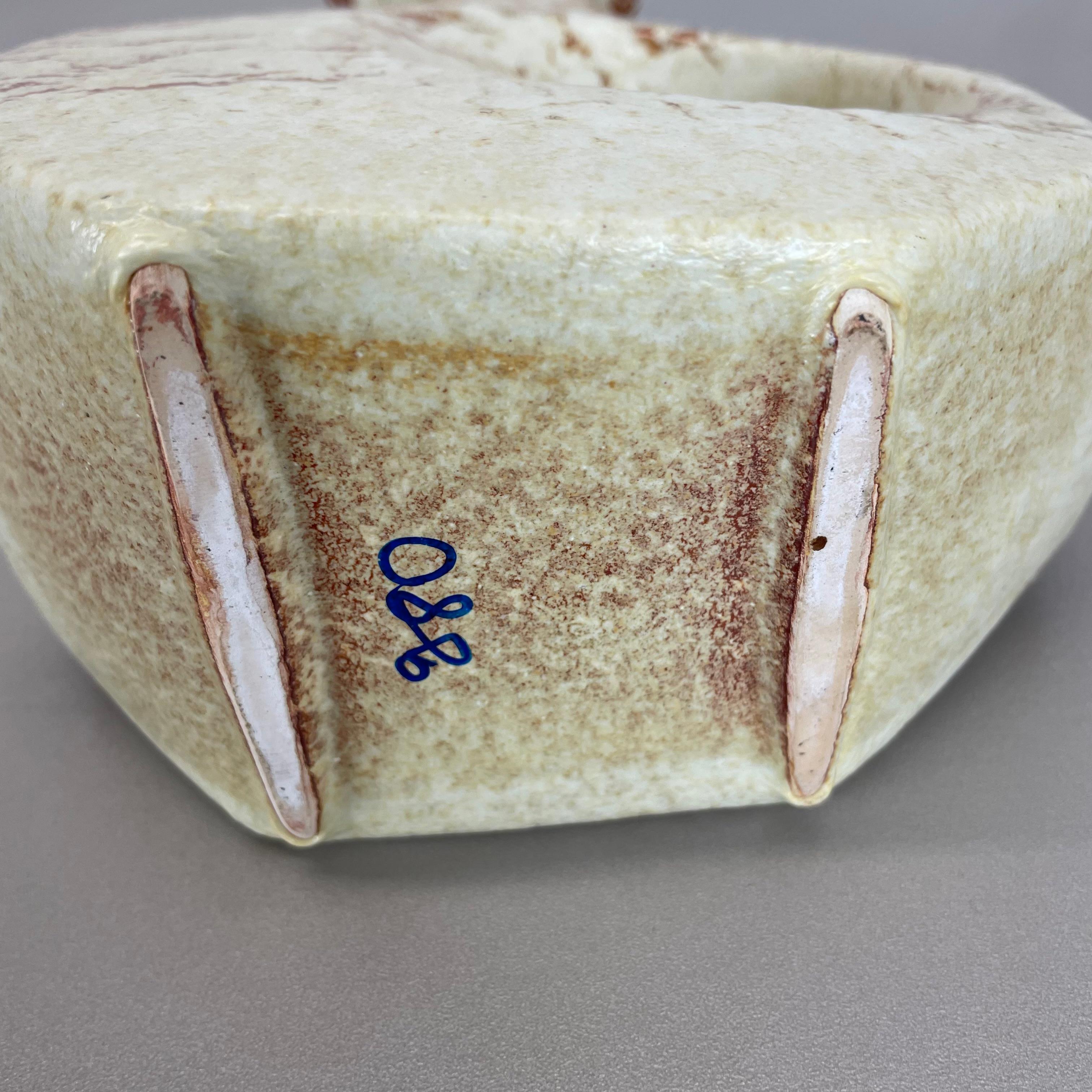 Vaso unico in ceramica Studio Pottery di Bertoncello Schiavon Ceramics, Italia anni '70 in vendita 9