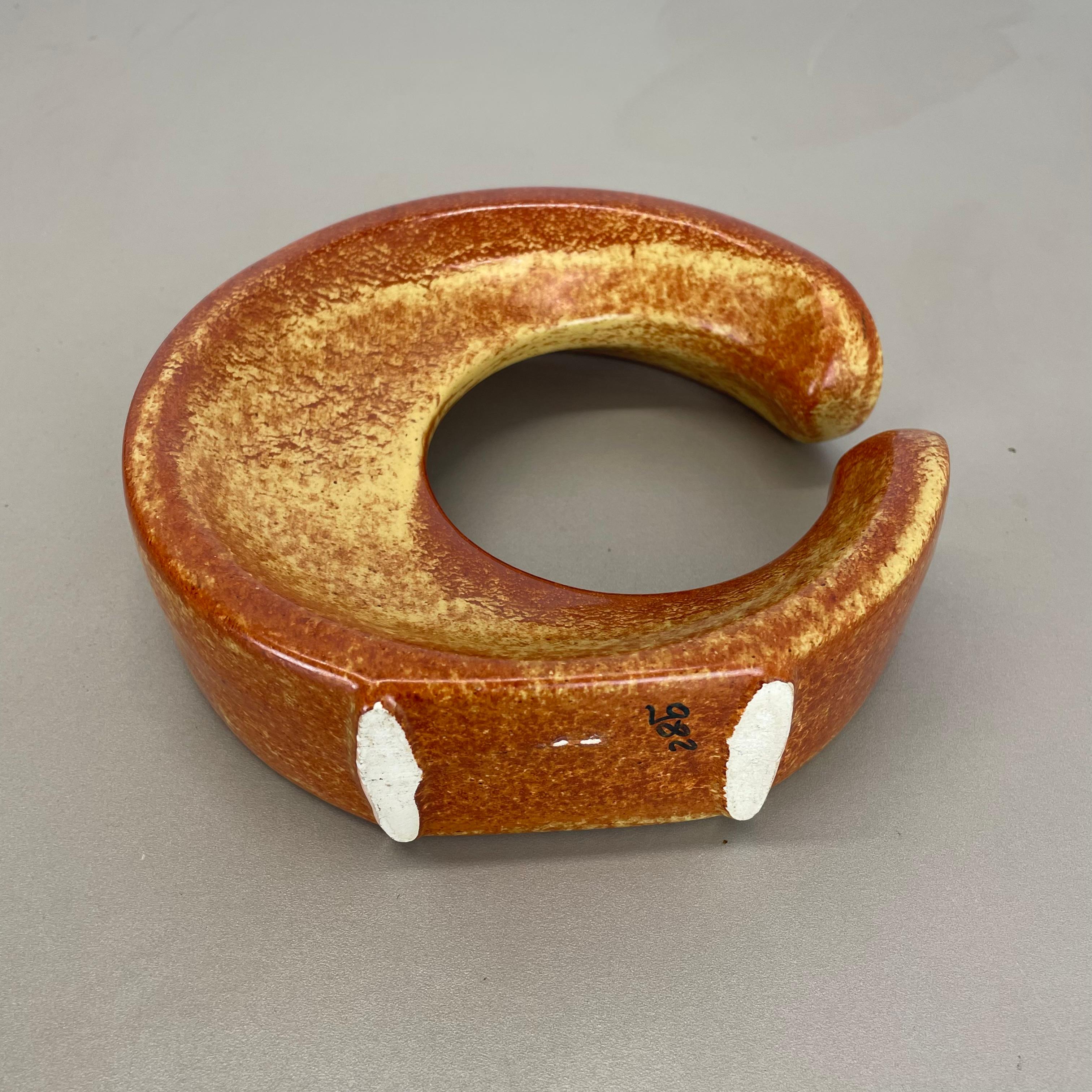 Vaso unico in ceramica Studio Pottery di Bertoncello Schiavon Ceramics, Italia anni '70 in vendita 9