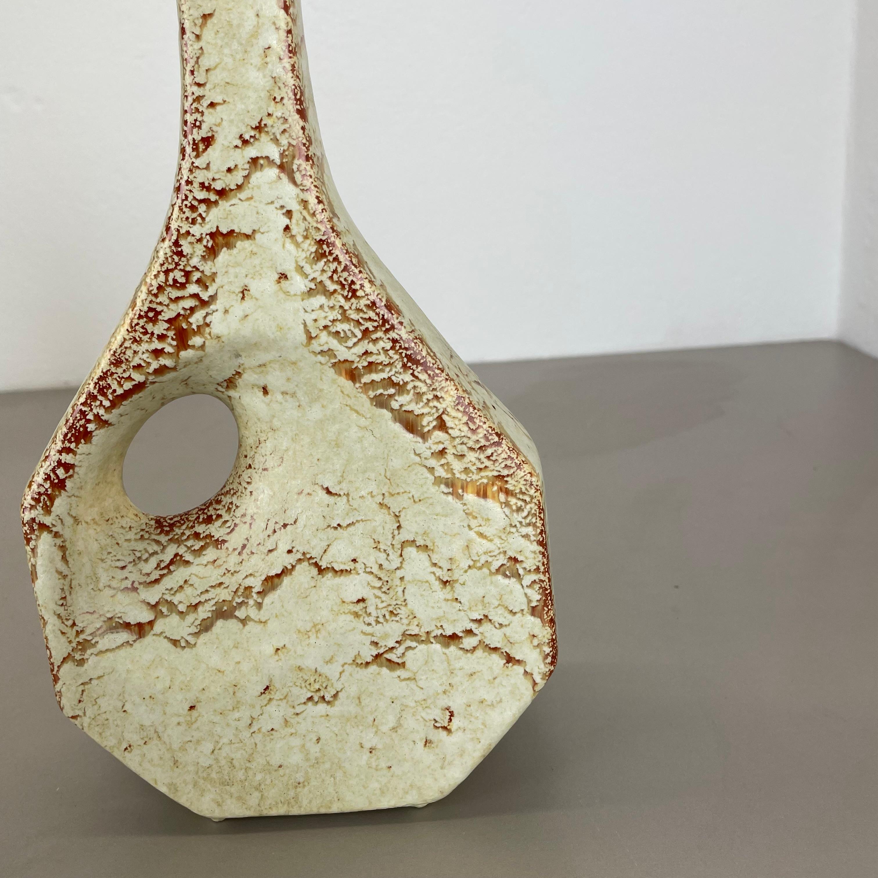 Tedesco Vaso unico in ceramica Studio Pottery di Bertoncello Schiavon Ceramics, Italia anni '70 in vendita