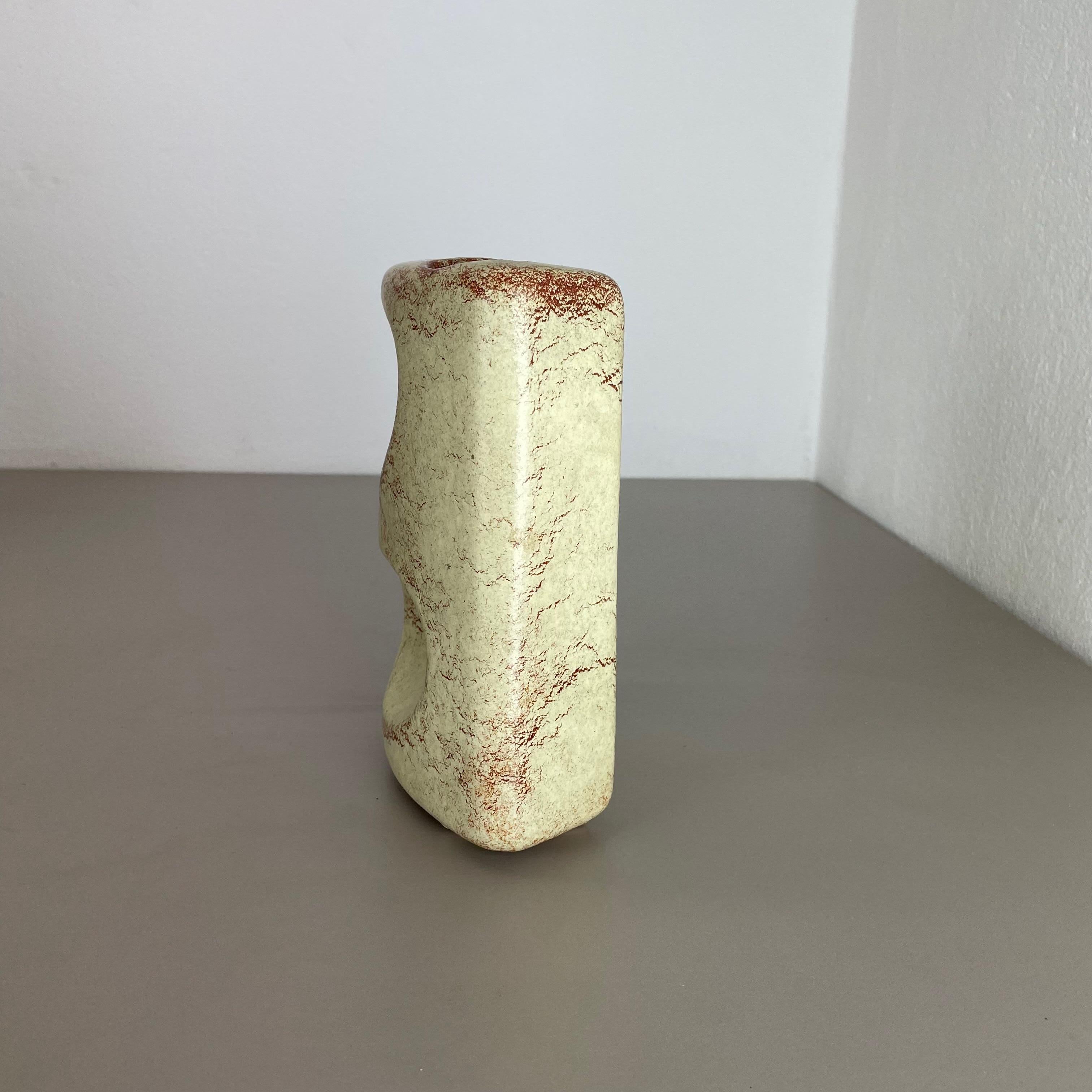 Vase unique en céramique de studio par Bertoncello Schiavon Ceramics, Italie, années 1970 Bon état - En vente à Kirchlengern, DE