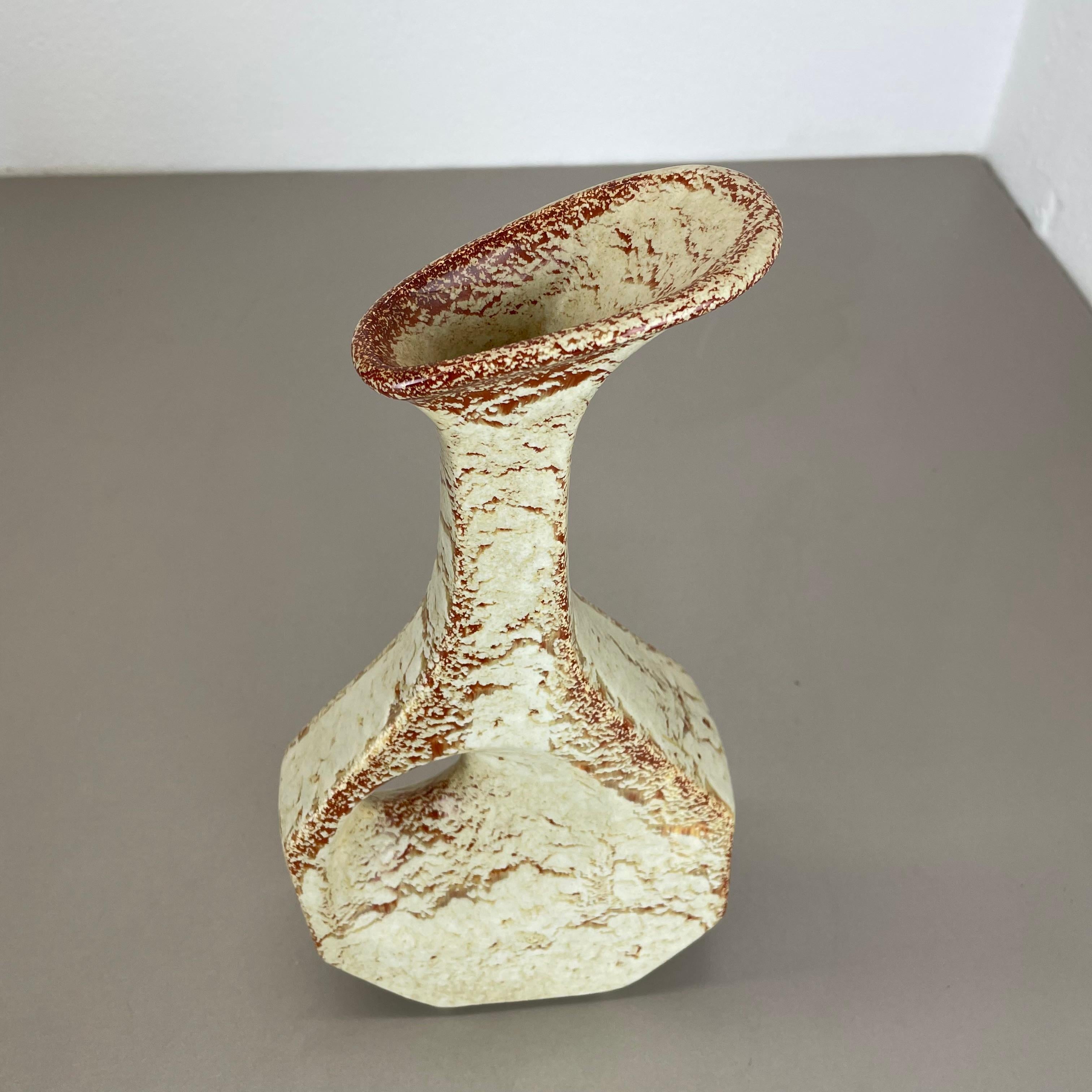 Vaso unico in ceramica Studio Pottery di Bertoncello Schiavon Ceramics, Italia anni '70 in vendita 1