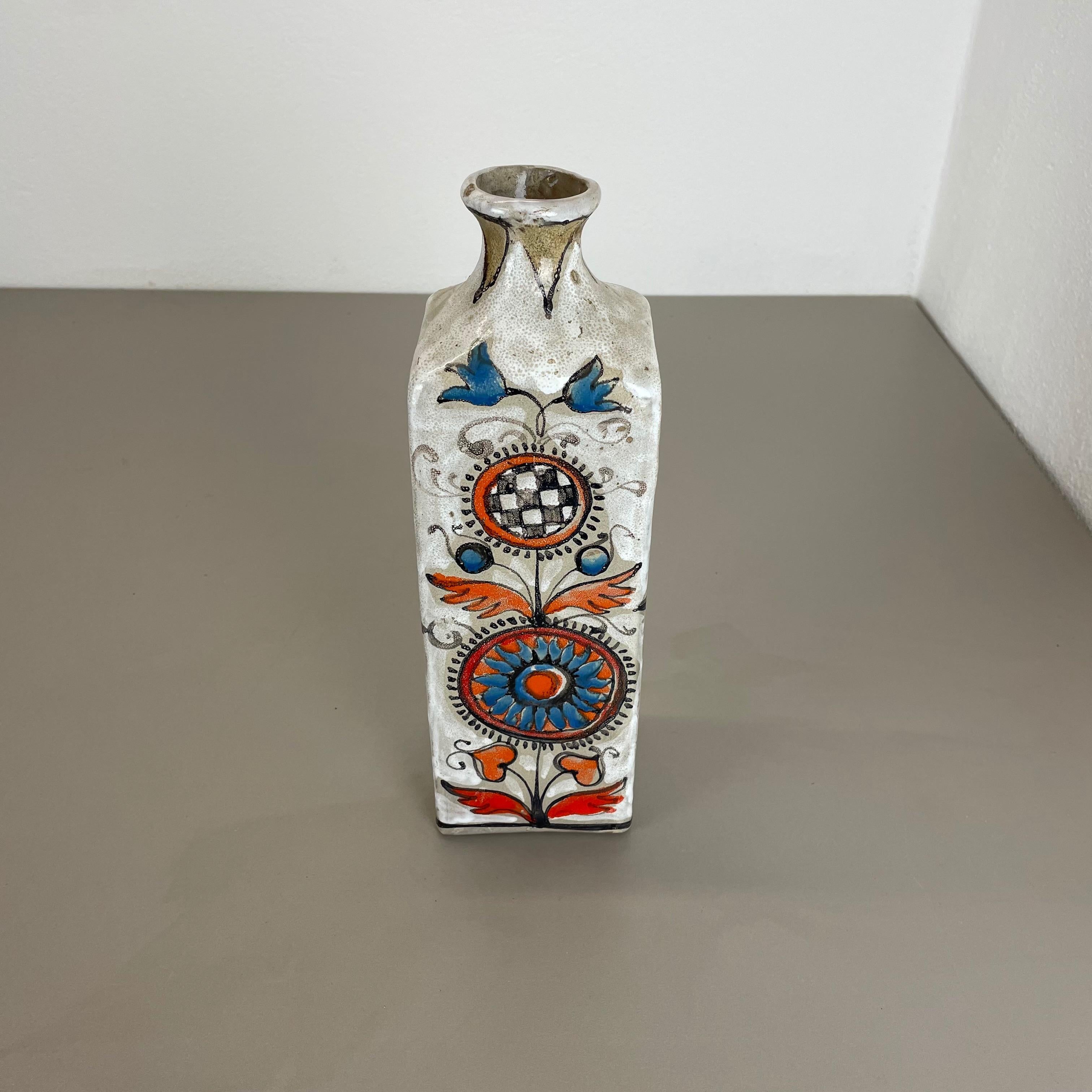 Mid-Century Modern Vase unique en céramique de Studio Pottery par Elio Schiavon Ceramics, Padua, Italie 1970 en vente