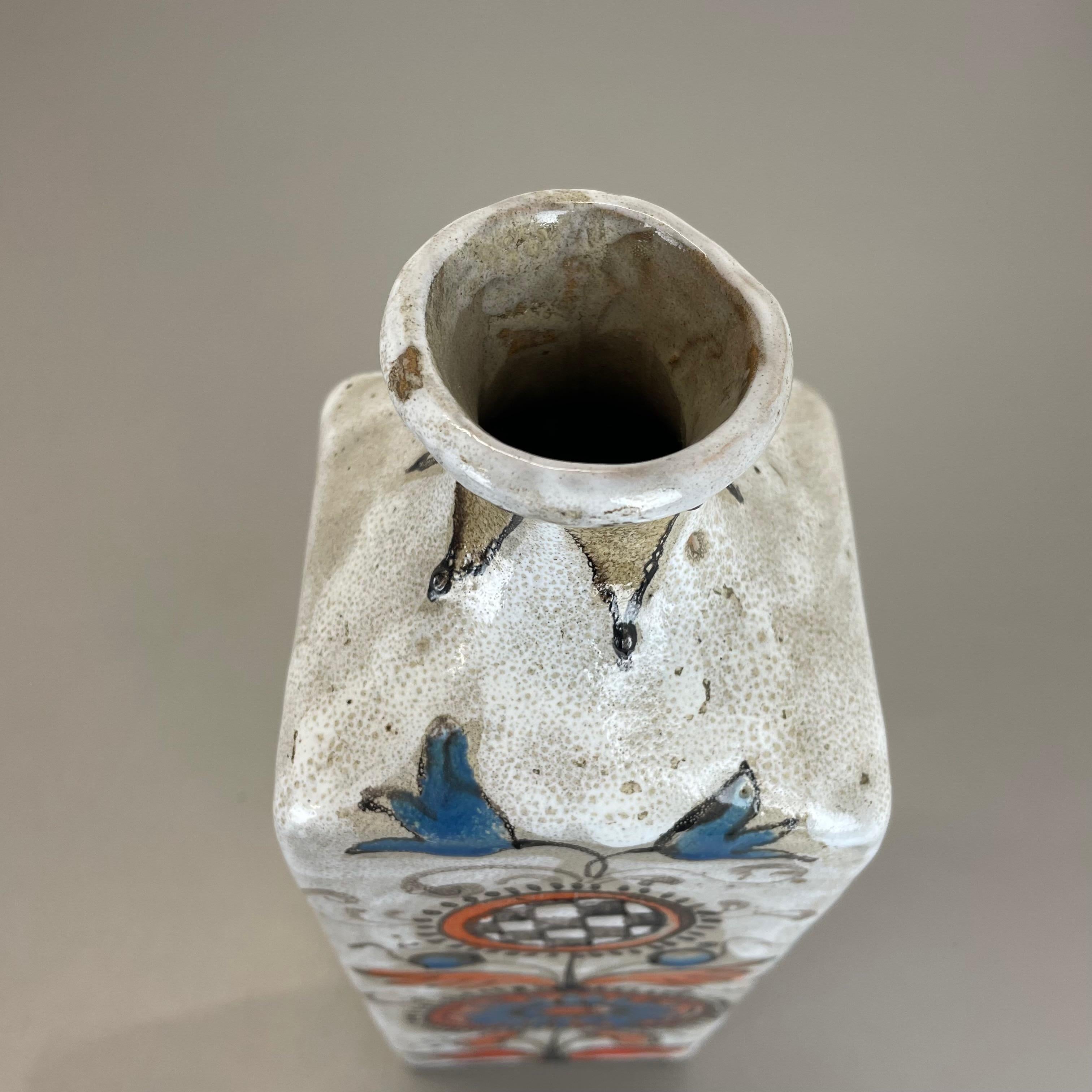 20ième siècle Vase unique en céramique de Studio Pottery par Elio Schiavon Ceramics, Padua, Italie 1970 en vente