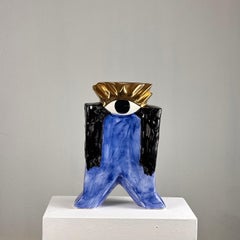 Unique Ceramic Vase "Polifemo Uno" by Riccardo Dalisi for Cleto Munari, 2000s