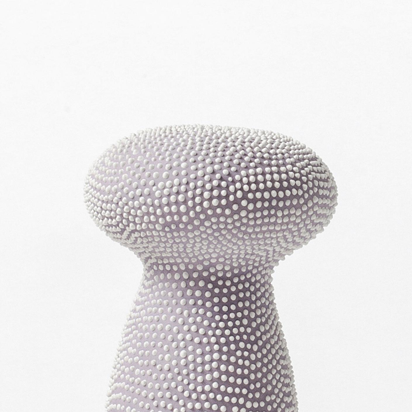 Hand-Crafted Unique Lavender Ceramic Vase by Lone Skov Madsen