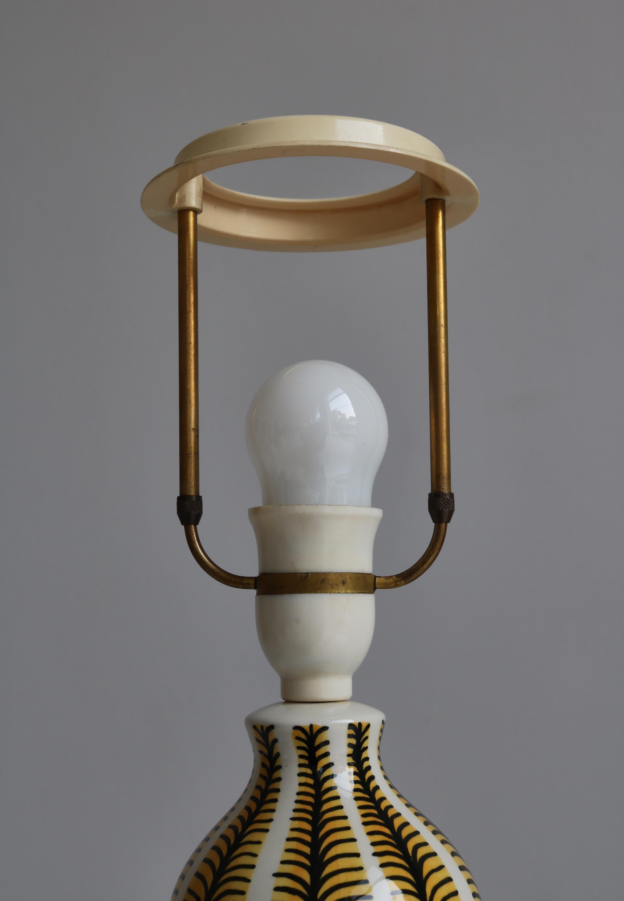 Unique Ceramics Table Lamp by Eva & Johannes Andersen, Denmark, 1950s For Sale 4