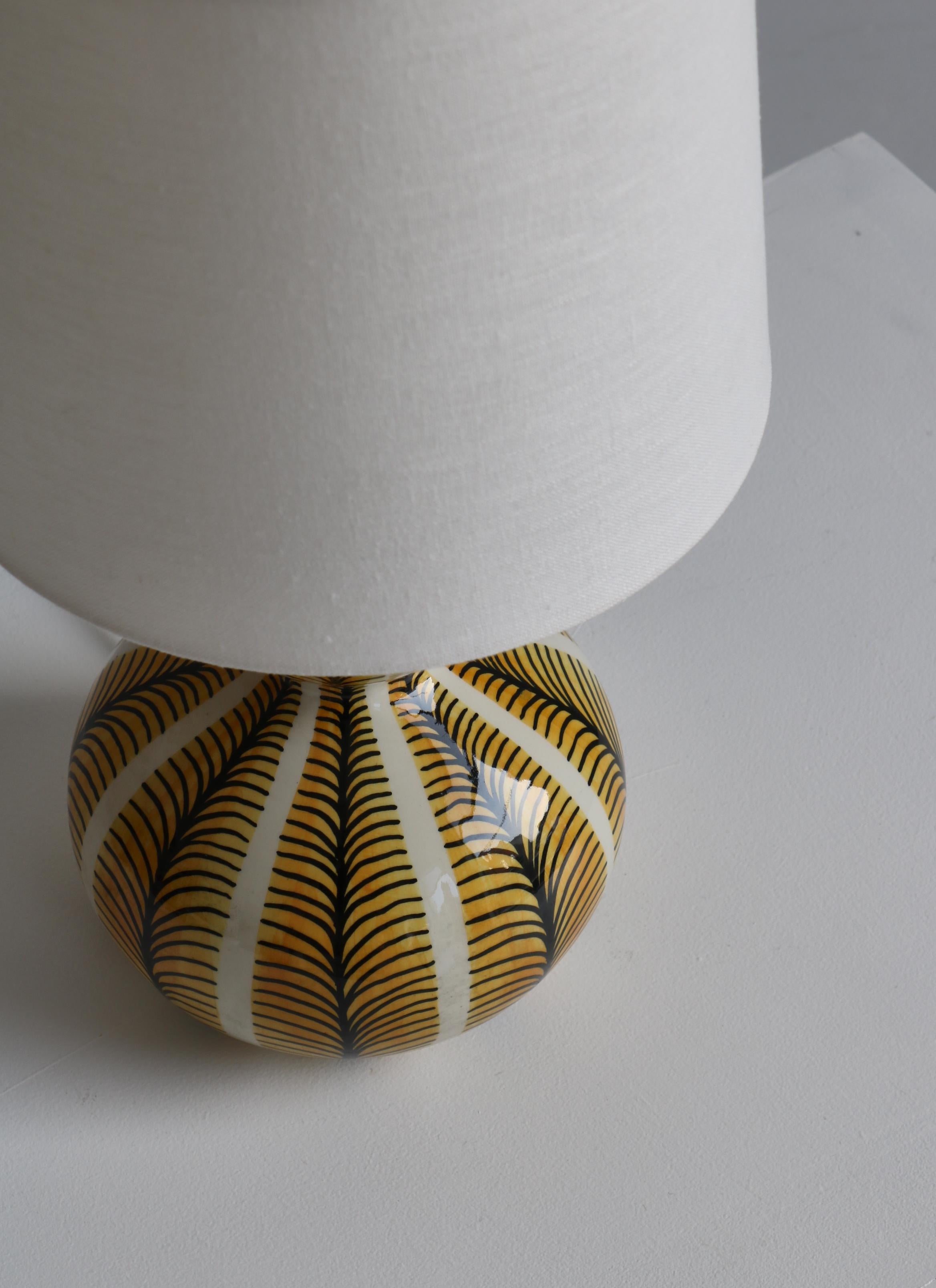 Unique Ceramics Table Lamp by Eva & Johannes Andersen, Denmark, 1950s For Sale 3