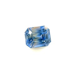 Unique Ceylon Sapphire 1.17ct Bi Colour Vivid Yellow Purplish Blue Octagon Cut