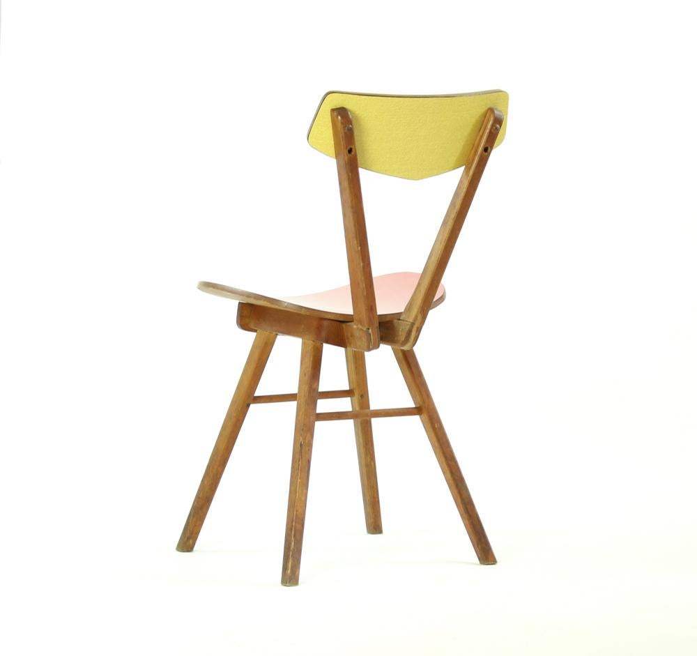 Unique Chair in Wood and Formica, Czechoslovakia, 1970s 1
