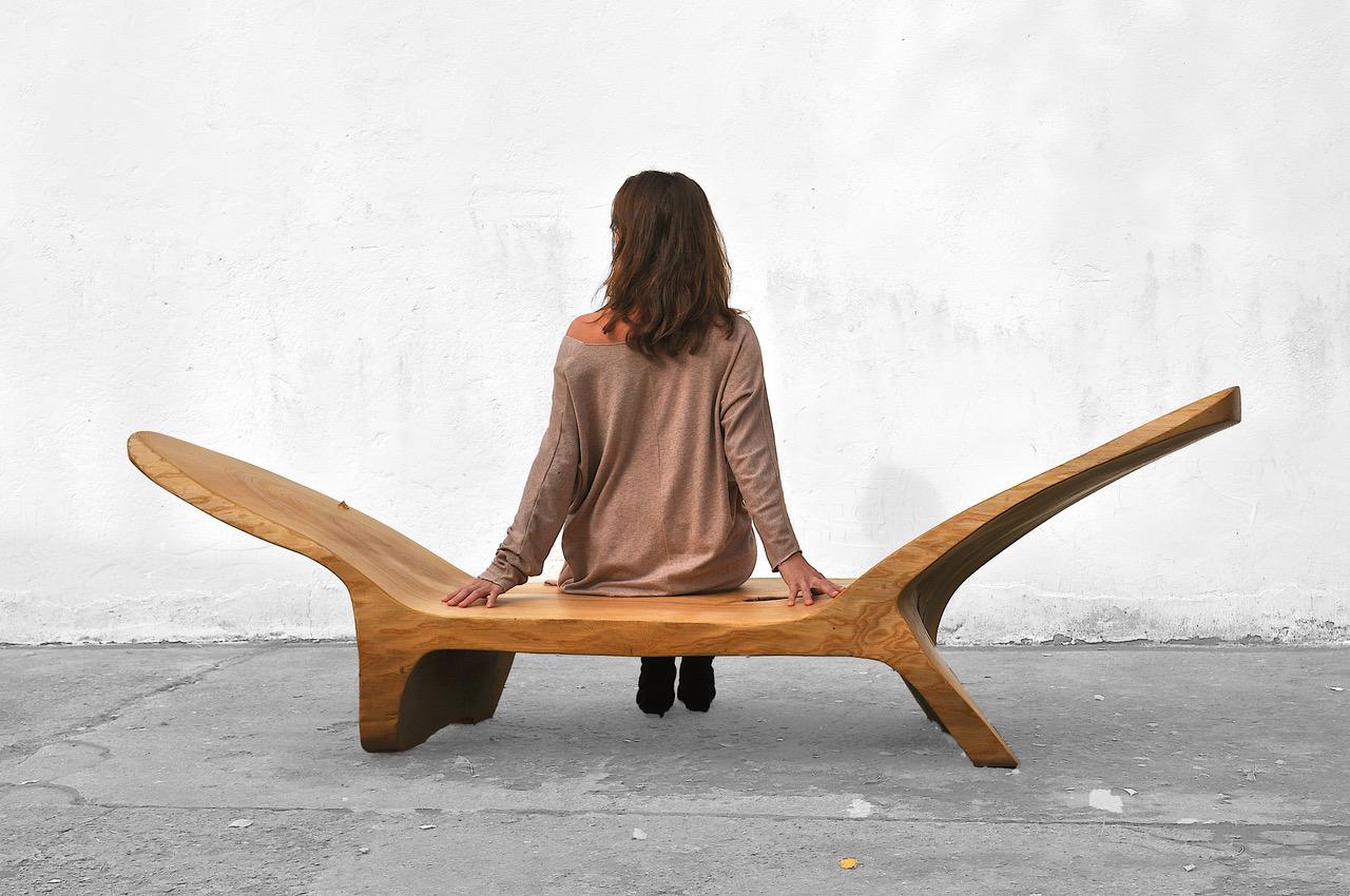 Einzigartige Chaise Longue von Jörg Pietschmann im Zustand „Neu“ in Geneve, CH