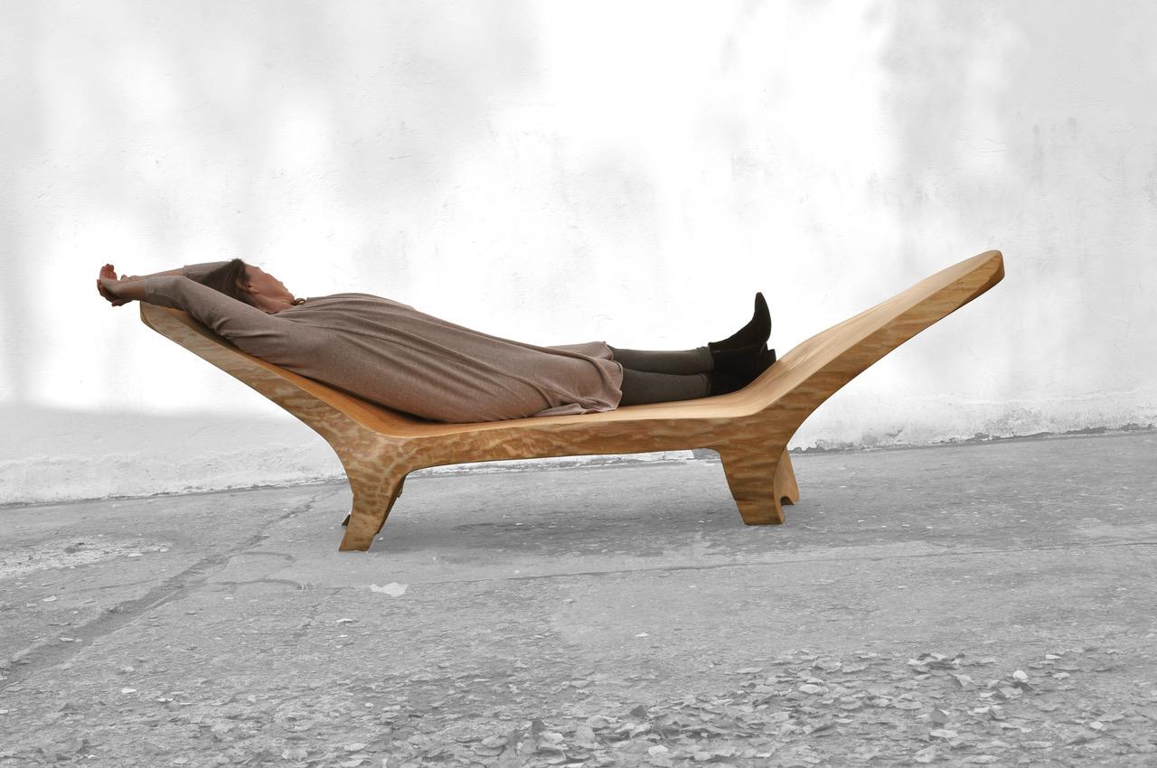 Unique Chaise Longue by Jörg Pietschmann In New Condition In Geneve, CH