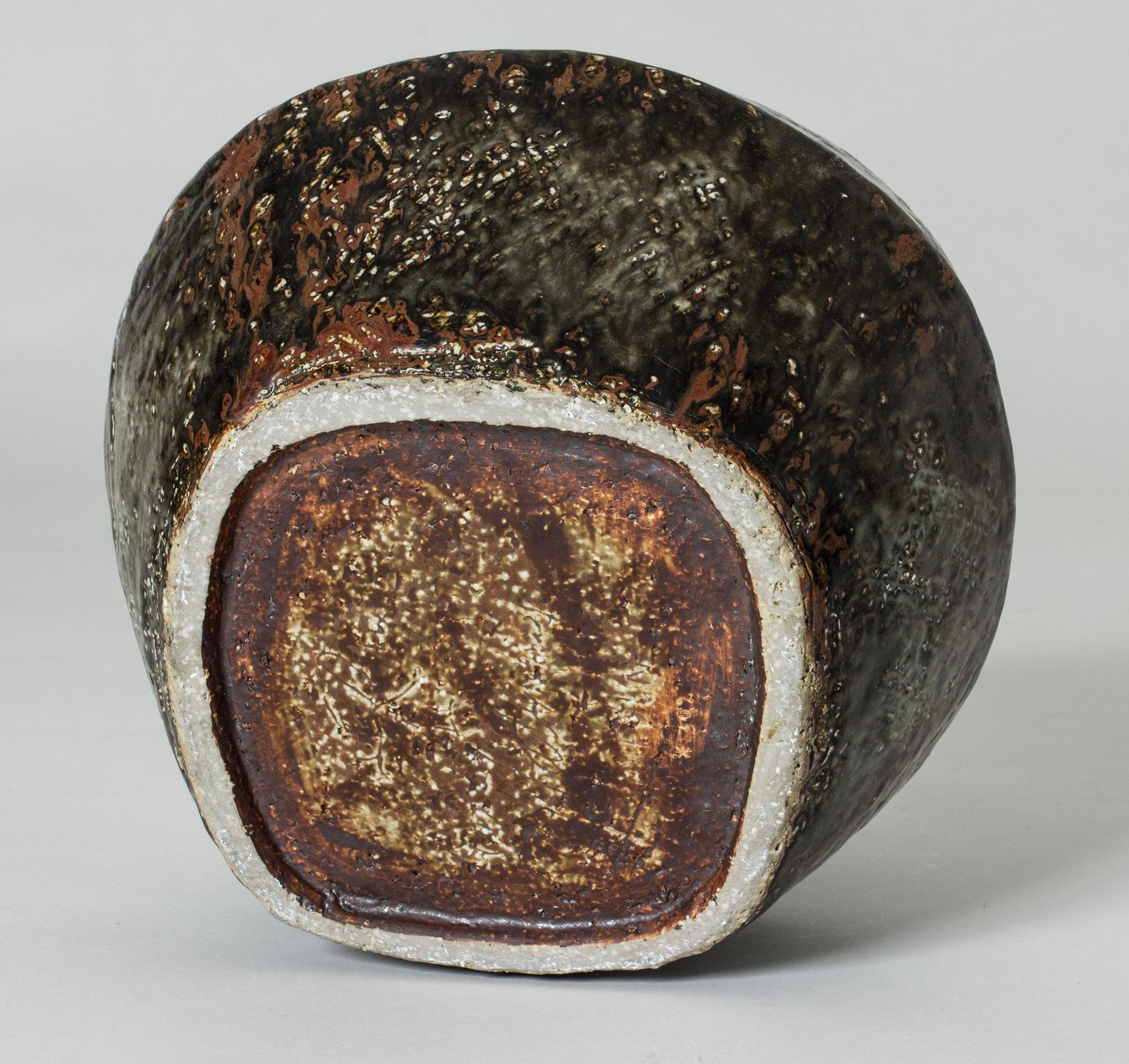 Stoneware Unique Chamotte Vase by Carl-Harry Stålhane
