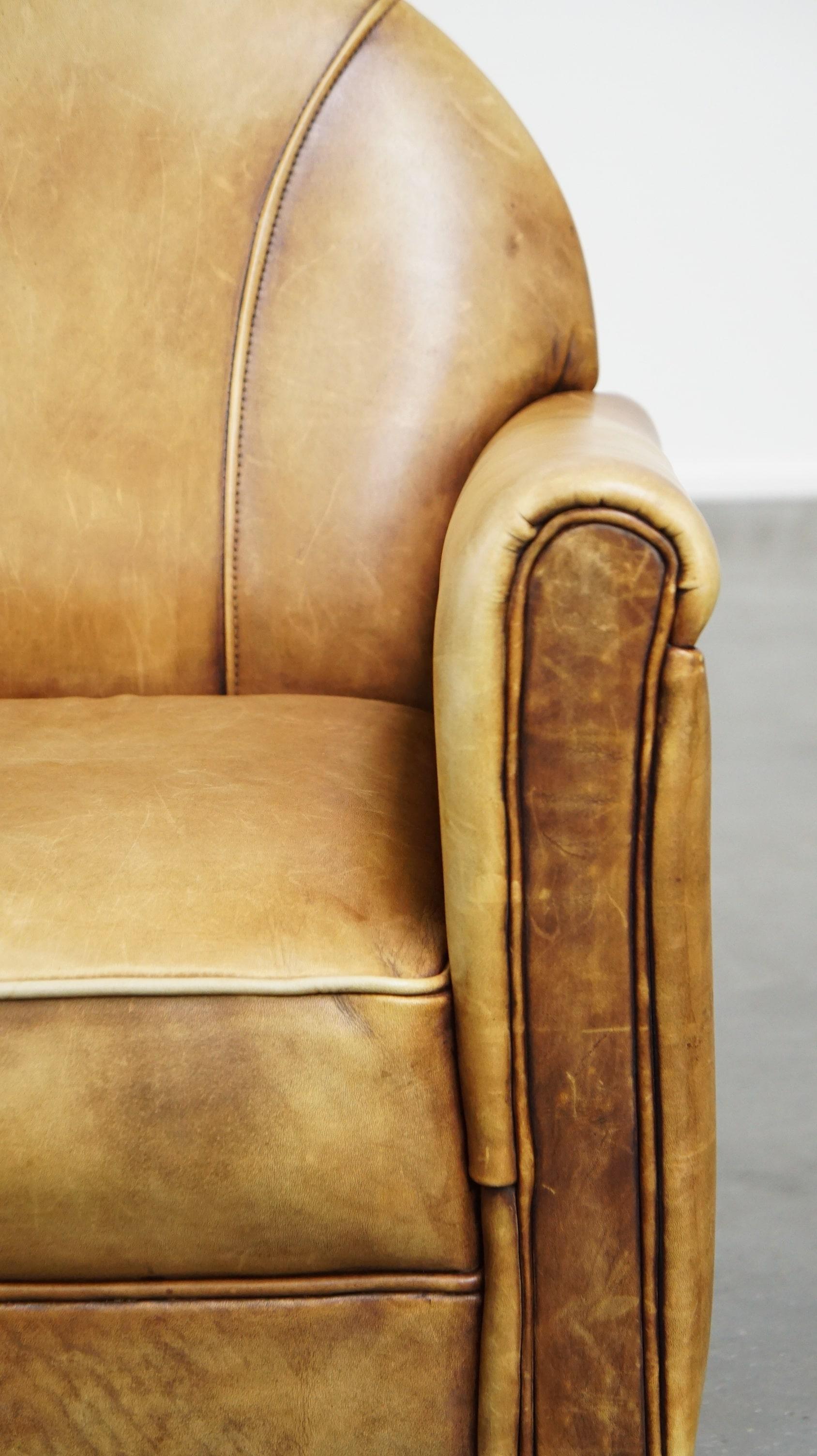 Poltrona per bambini unica nel suo genere, realizzata in pelle di mucca in stile Art Déco in vendita 5