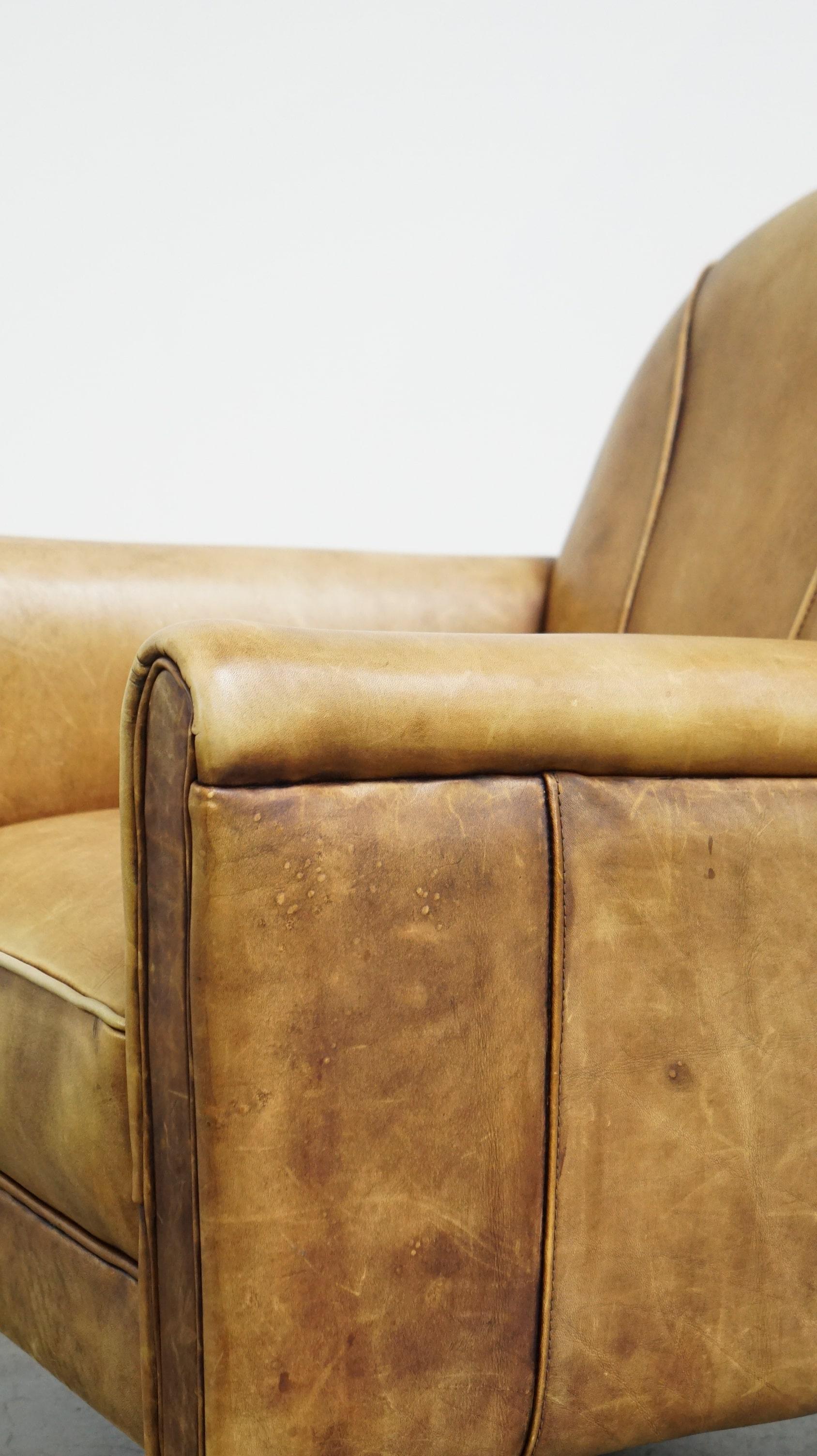 Poltrona per bambini unica nel suo genere, realizzata in pelle di mucca in stile Art Déco in vendita 3