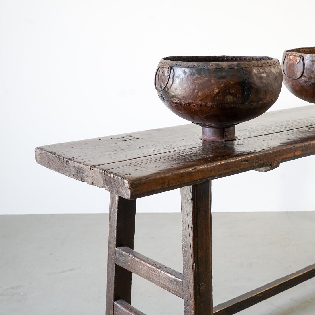 Painted Unique Chinese Console Table, 100 Years Old