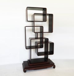 Unique Chinese Ming Style Scholar's Display Shelf / Room Divider