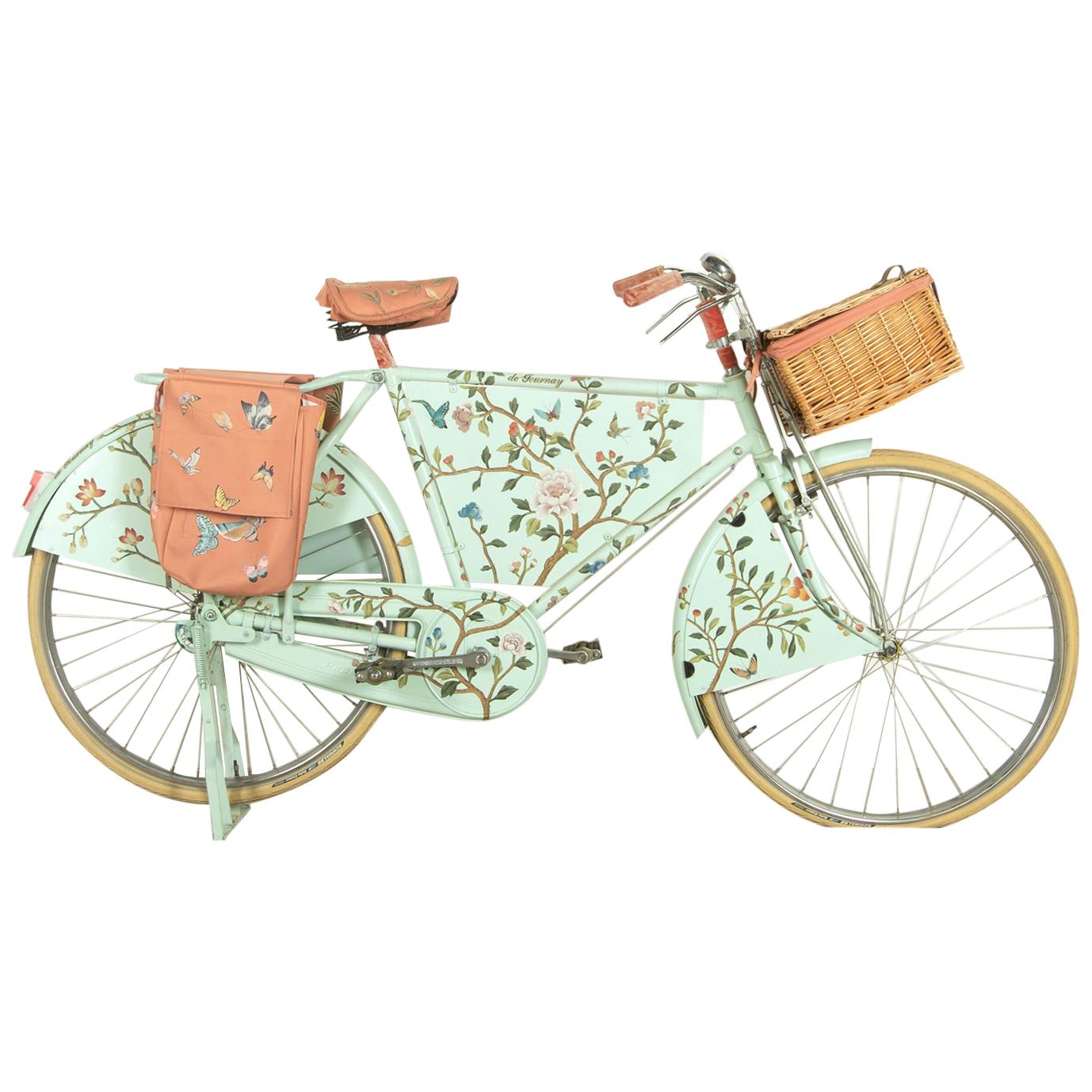 Unique Chinoiserie-Style Painted Bicycle by de Gournay
