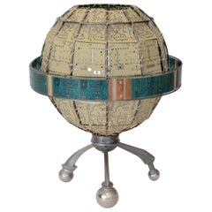 Unique Studio Circuit Board Globe Table Lamp, Signed, USA, 1990's